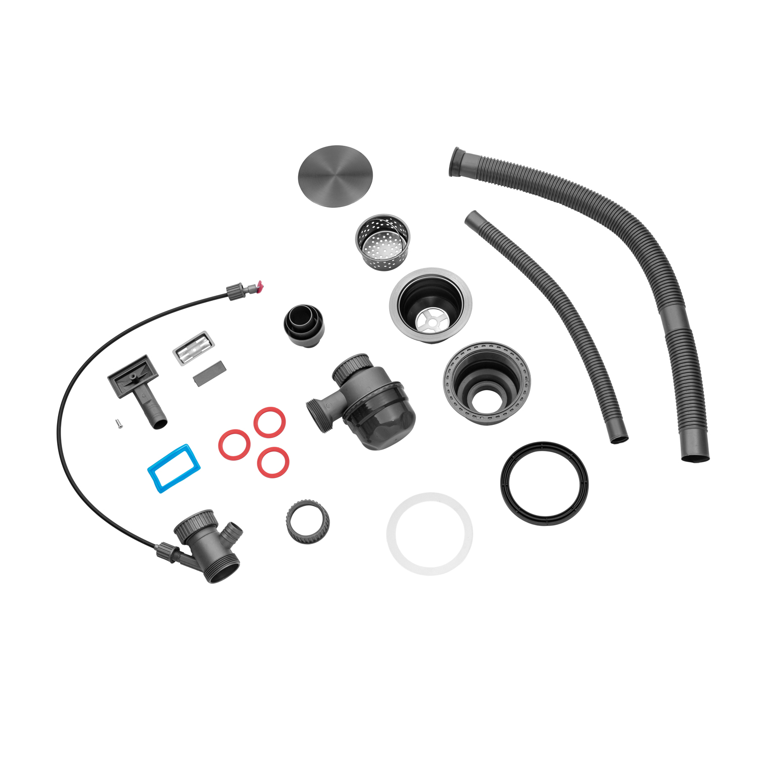 Кухонна мийка Kroner KRP Schwarze - SET7545F4HM PVD (3.0/0.8 мм)