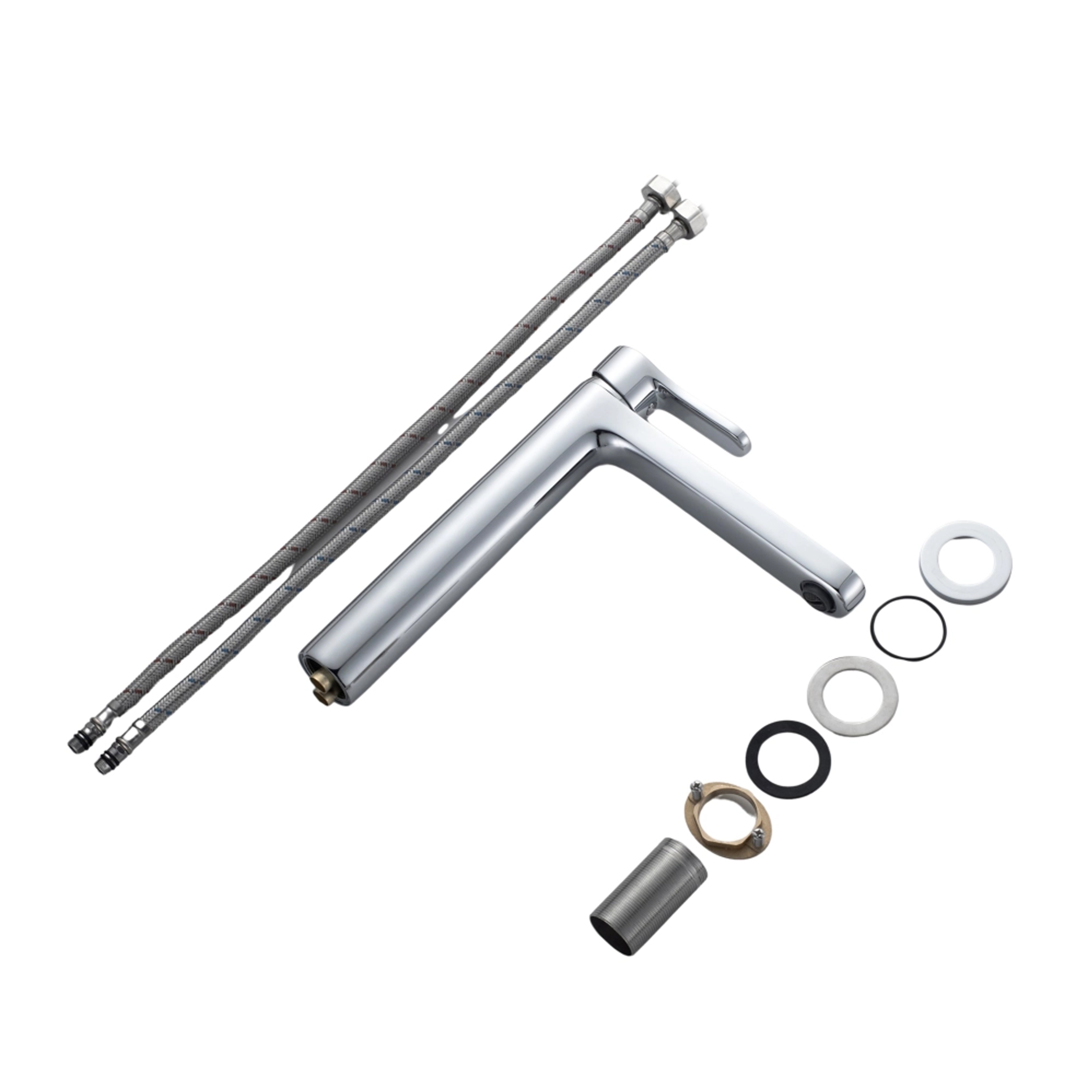 Змішувач латунний для раковини Lidz Astra 001FH високий (k35) LDAST001FHCRM48090 Chrome