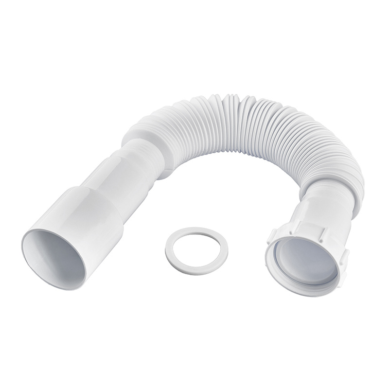 Гофротруба сполучна Zerix GN-01-A з накидною гайкою 1 1/2" (310-650 мм) (ZX5095)