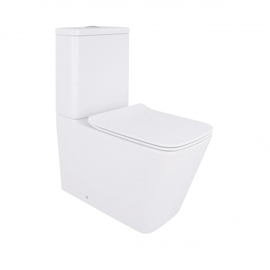 Унітаз підлоговий Qtap Crow Eco безобідковий з сідінням Soft-close QTCRO27W48750