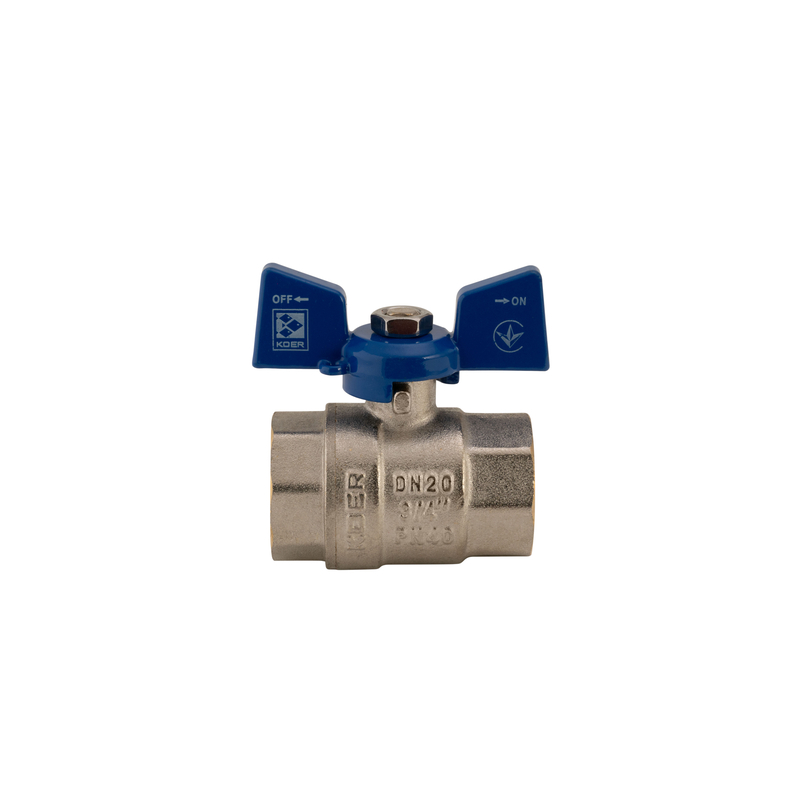 Кран кульовий Koer 3/4" ГГМ (KR.217.B) синій (KR2720)