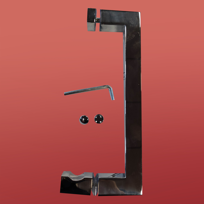 Двері у нішу розсувні KOER SR SD02-120x200-TR-01 прозоре скло EASY CLEAN 8мм хром (KR5384)