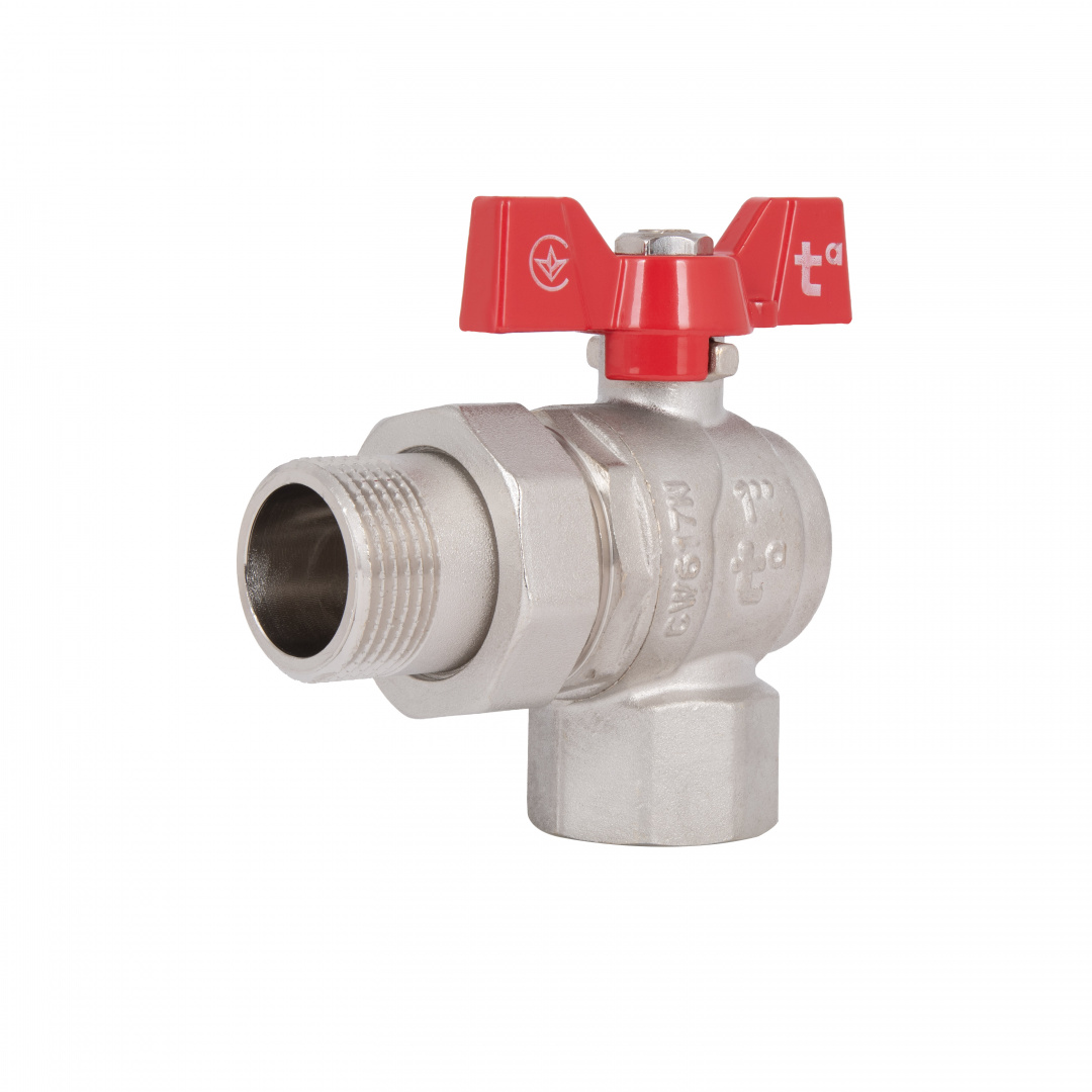 Кран кульовий «Американка» Thermo Alliance Forte 1" кутовий SF221W25