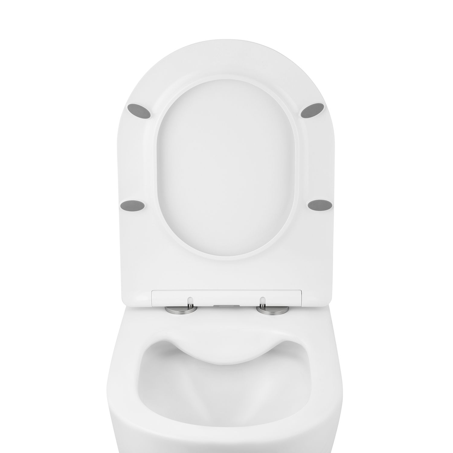 Унітаз підвісний Kroner Harz WHI523632 RIMLESS безобідковий з сидінням