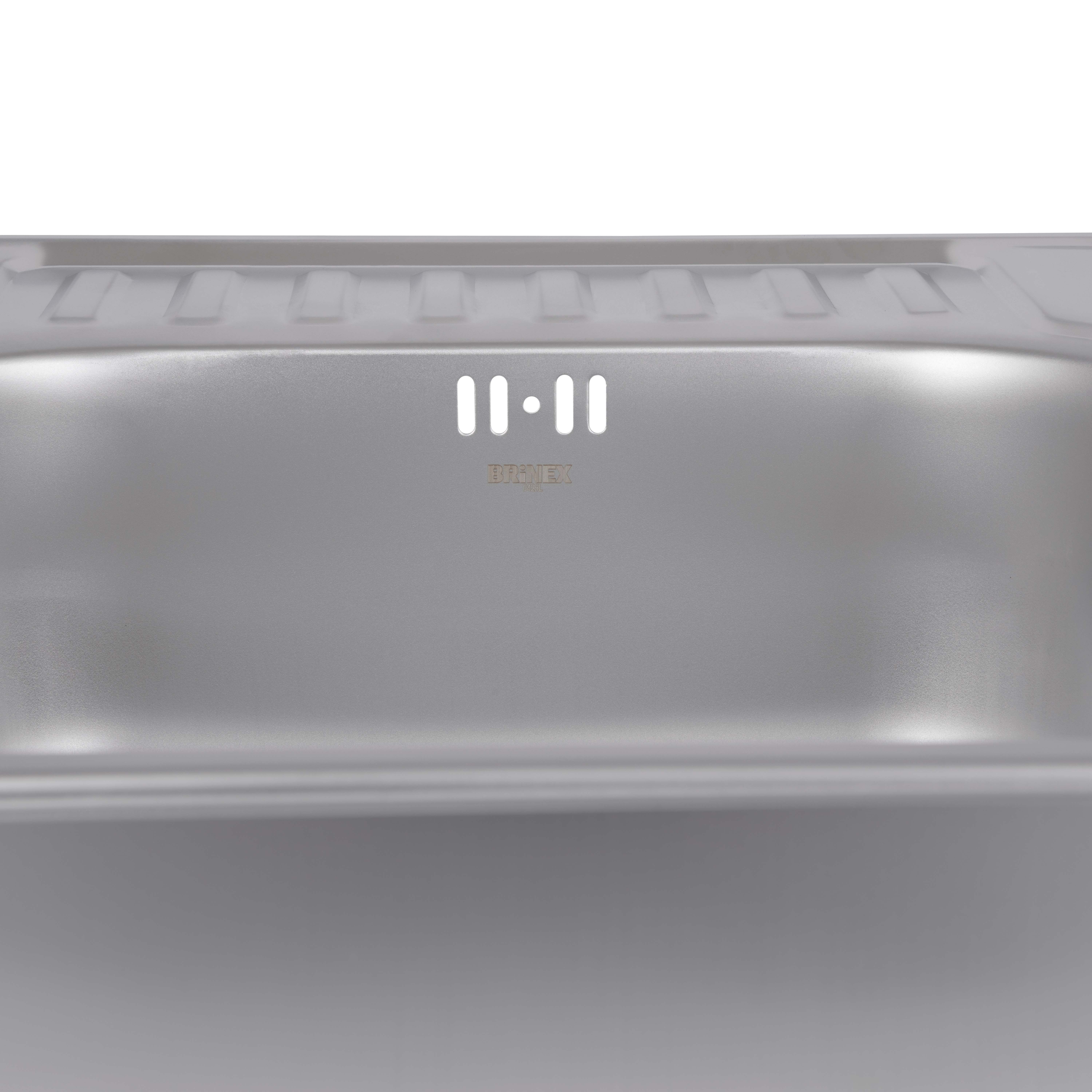 Кухонна мийка Brinex 5848 0,8 мм Satin (BRIN5848SAT08)