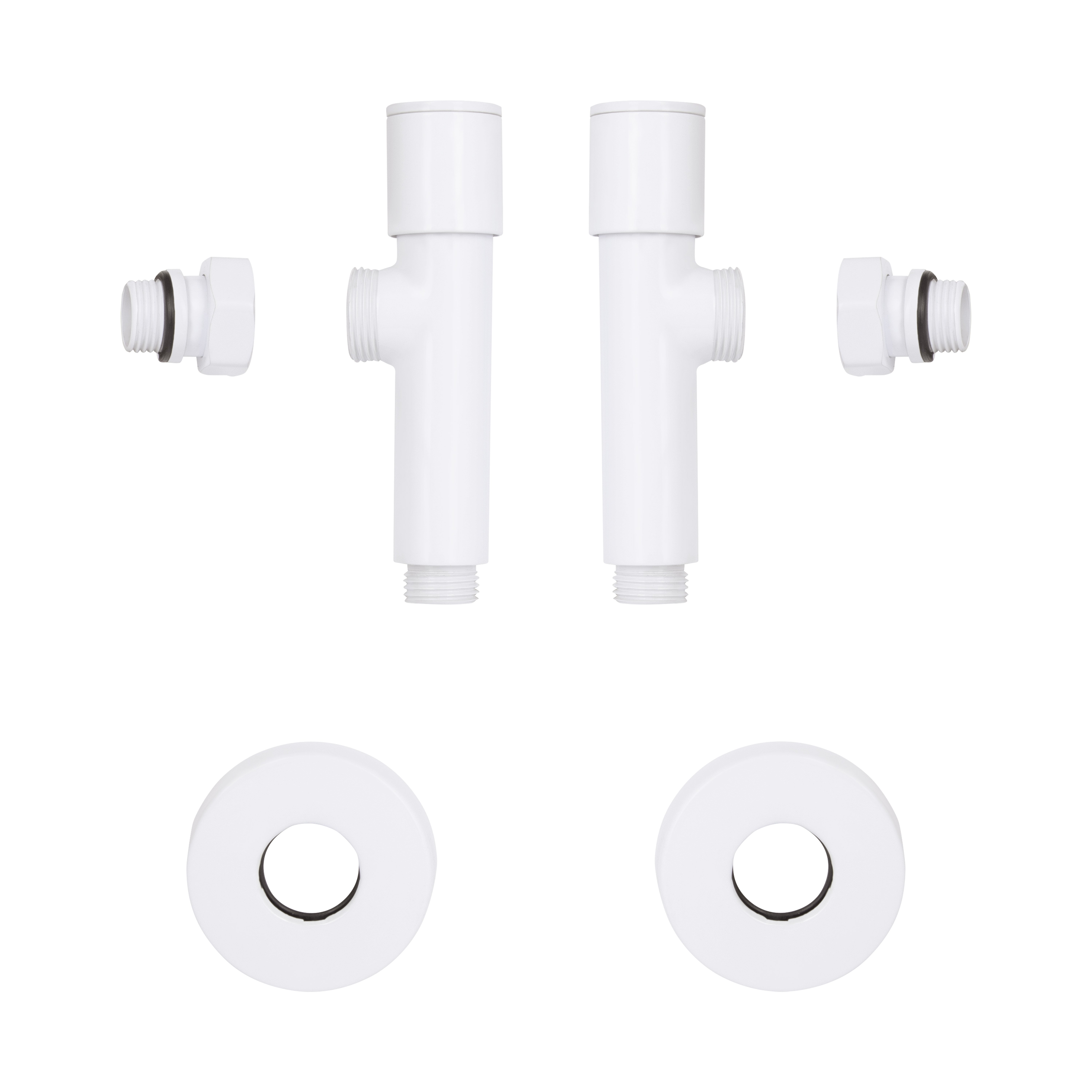 Комплект кранів Thermo Alliance Standart 1/2" З для рушникосушарки кутовий білий SF395W15W