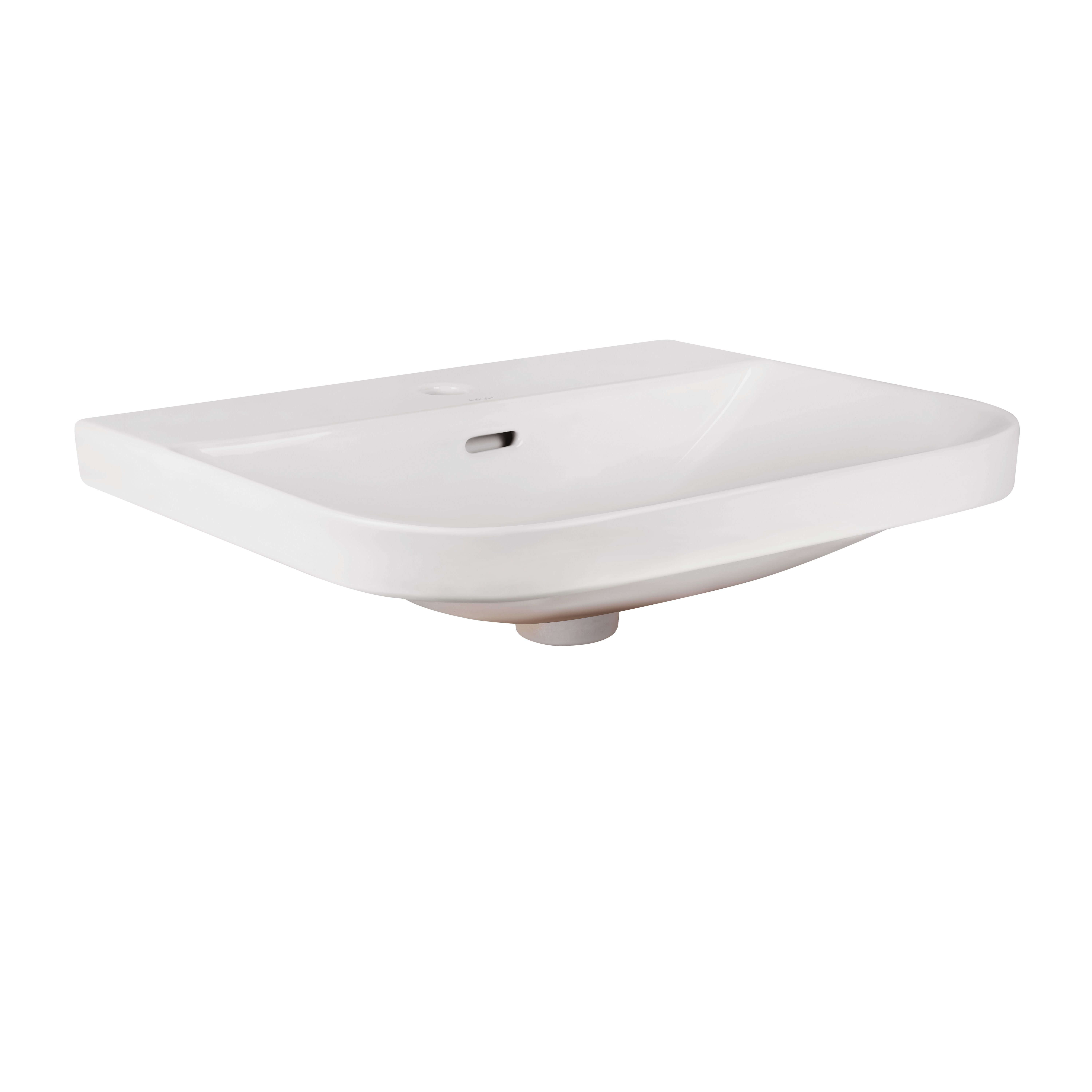 Раковина Qtap Stork 565х475х180 White с донным клапаном QT1511L736W