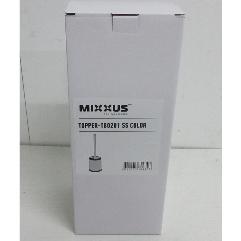 Йоржик для унітазу підлоговий MIXXUS TOPPER-TB0201 SS COLOR (колір нержавійка) (MI7093)