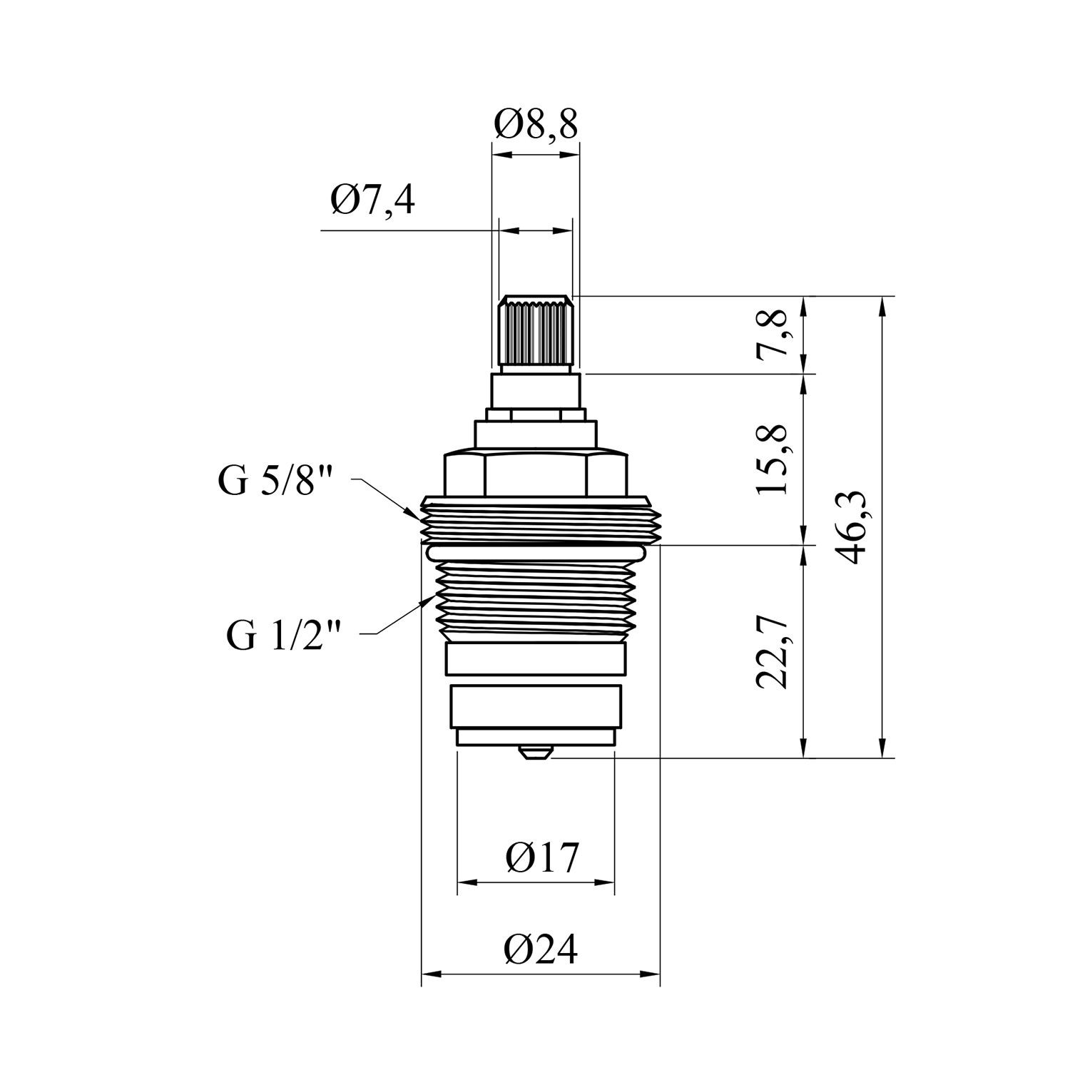Букса класична Kroner KRM - M982