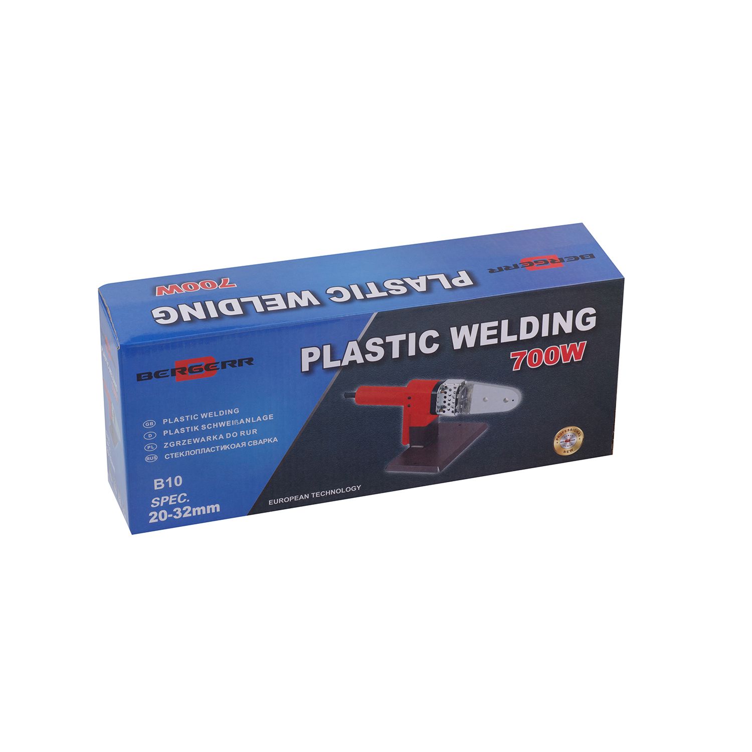 Паяльник для труб PPR Bergerr B10 кейс із насадками 20-32 мм (700W)