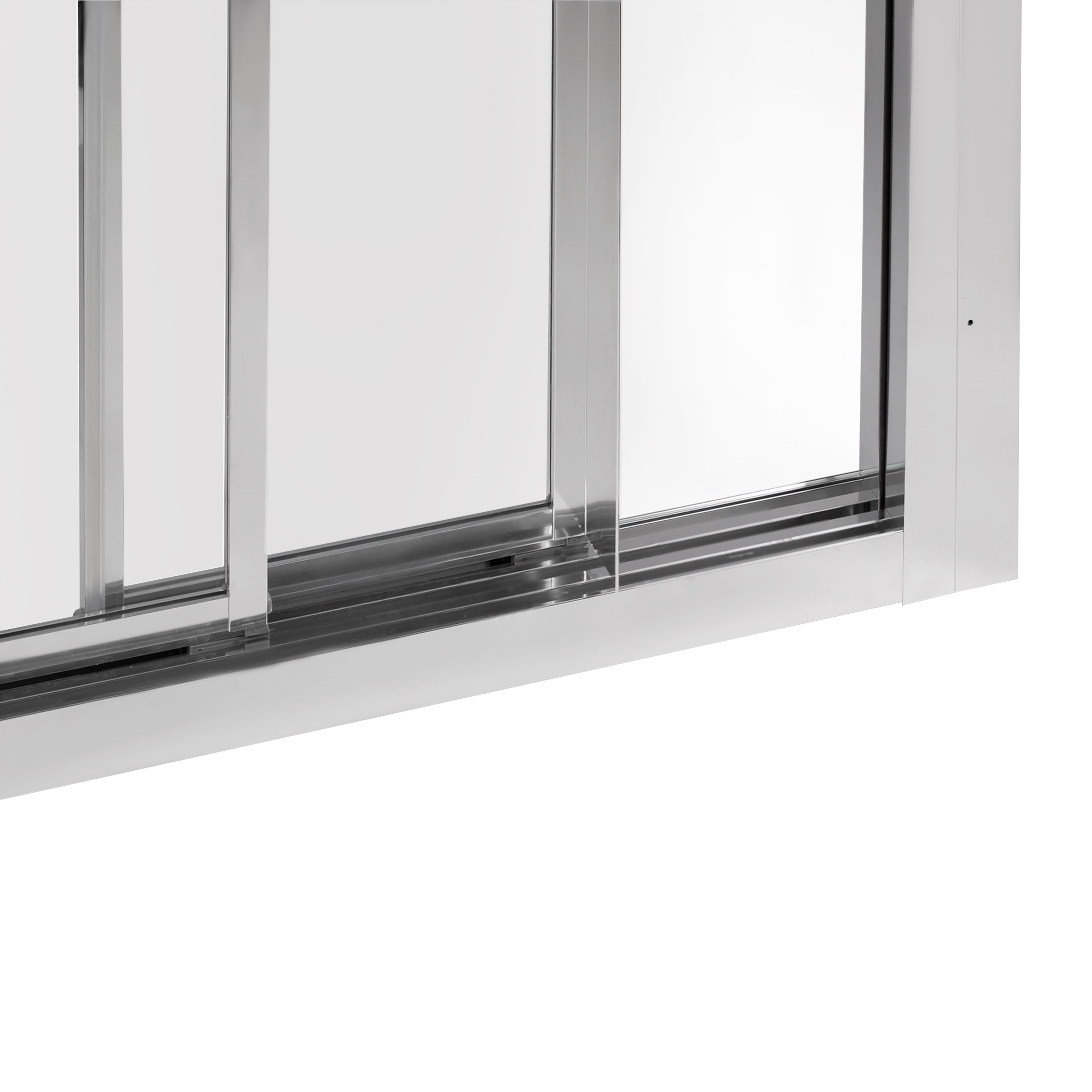 Душевая дверь в нишу Qtap Unifold CRM208.C4 78-81x185 см, стекло Clear 4 мм, покрытие CalcLess