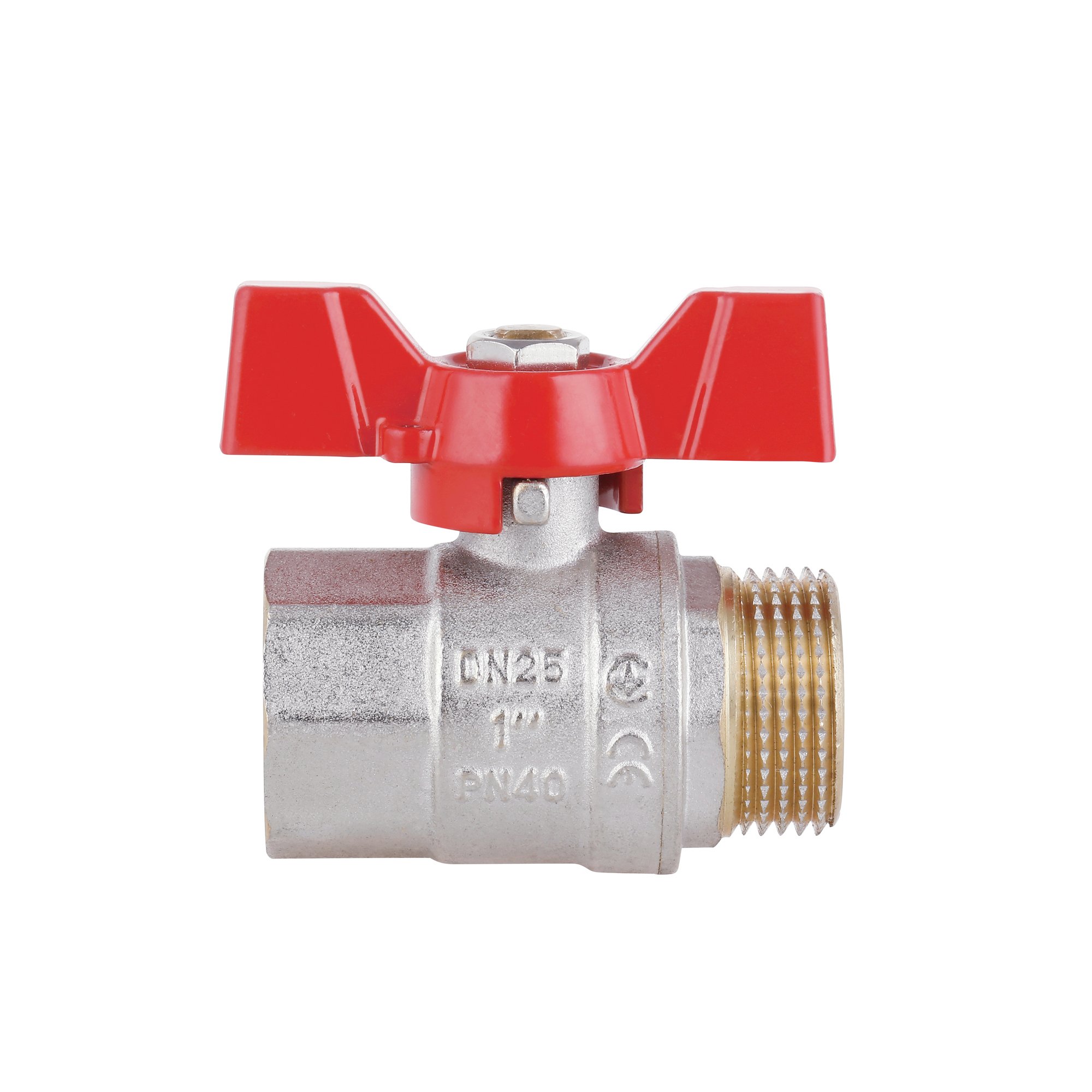 Кран кульовий Thermo Alliance Standart 1" ВЗ для води (метелик) SD607NW25PN40