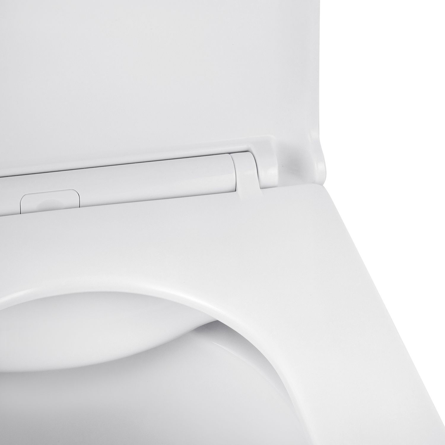 Унітаз підвісний Kroner Eifel WHI493436 RIMLESS безобідковий з сидінням Slim Duroplast / Soft-close / Quick relase