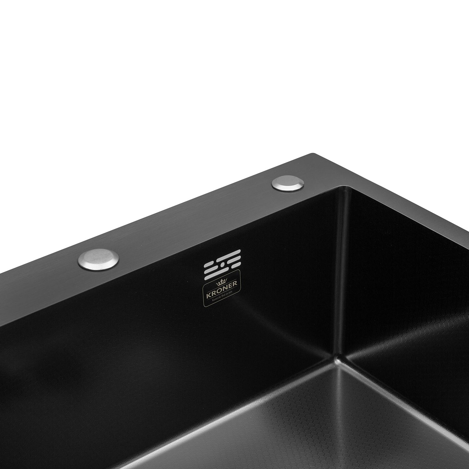 Кухонна мийка Kroner KRP Derby - 5843HM PVD (2,5/0,5 мм)