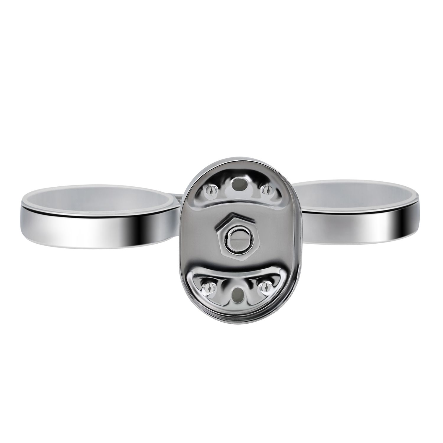 Склянка подвійна з тримачем зубних щіток для ванної кімнати Kroner KRM Elbe - ACG2908