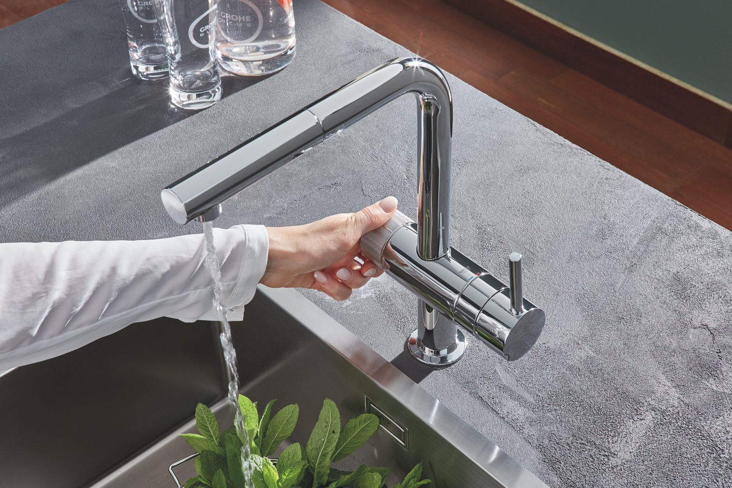 Комплект змішувача для кухні із фільтром Grohe Blue Pure (30382000)