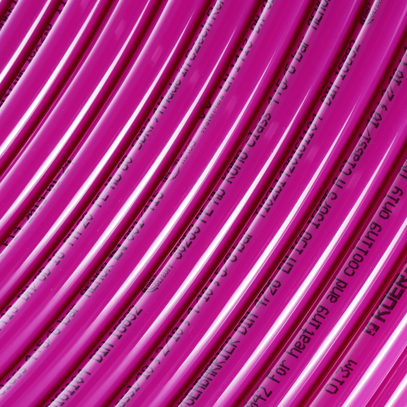 Труба для теплої підлоги з кисневим бар'єром Koer PEX-B EVOH 16 * 2,0 (pink) (600 м) (KR2853)
