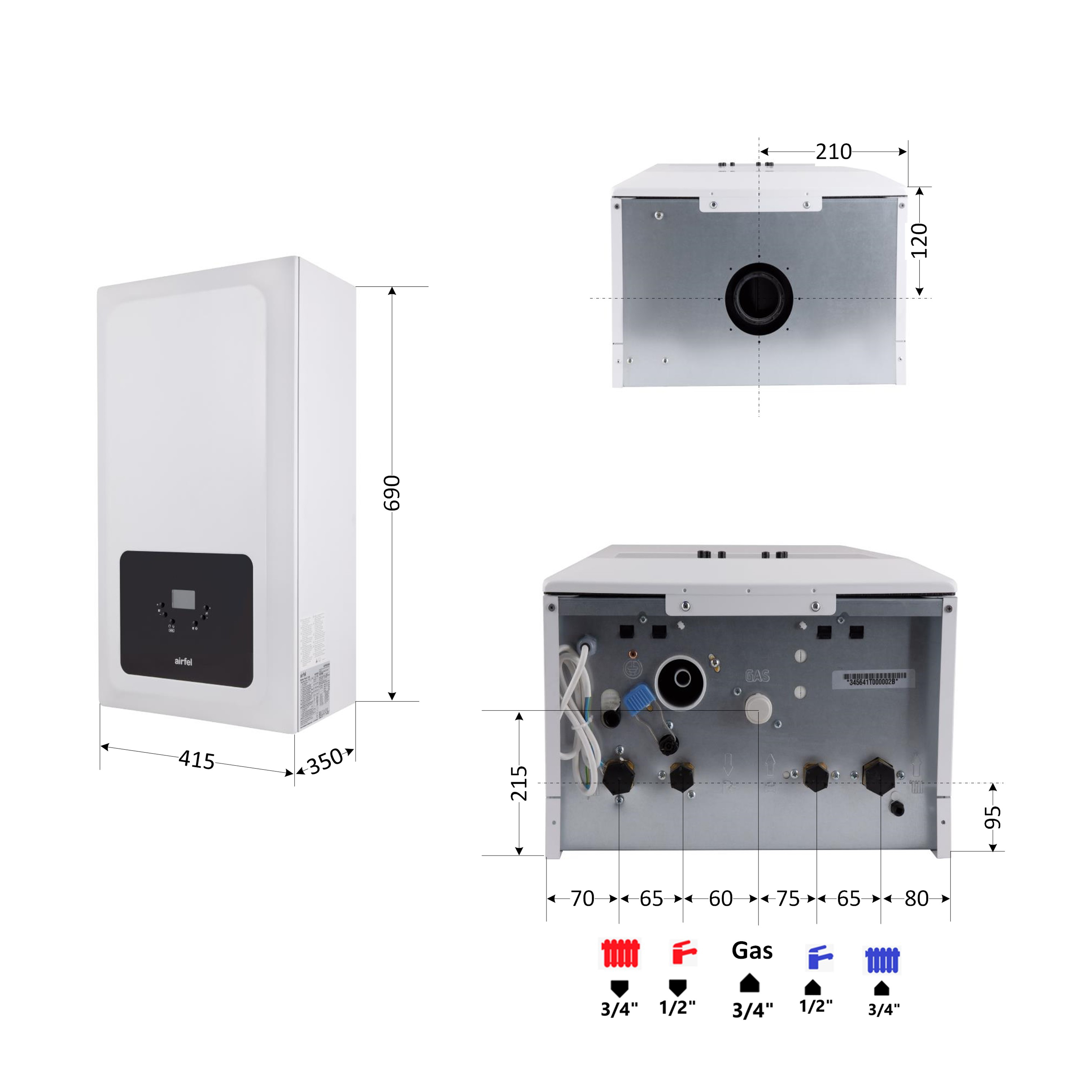 Котел газовий Airfel Optimum Premix 36 кВт