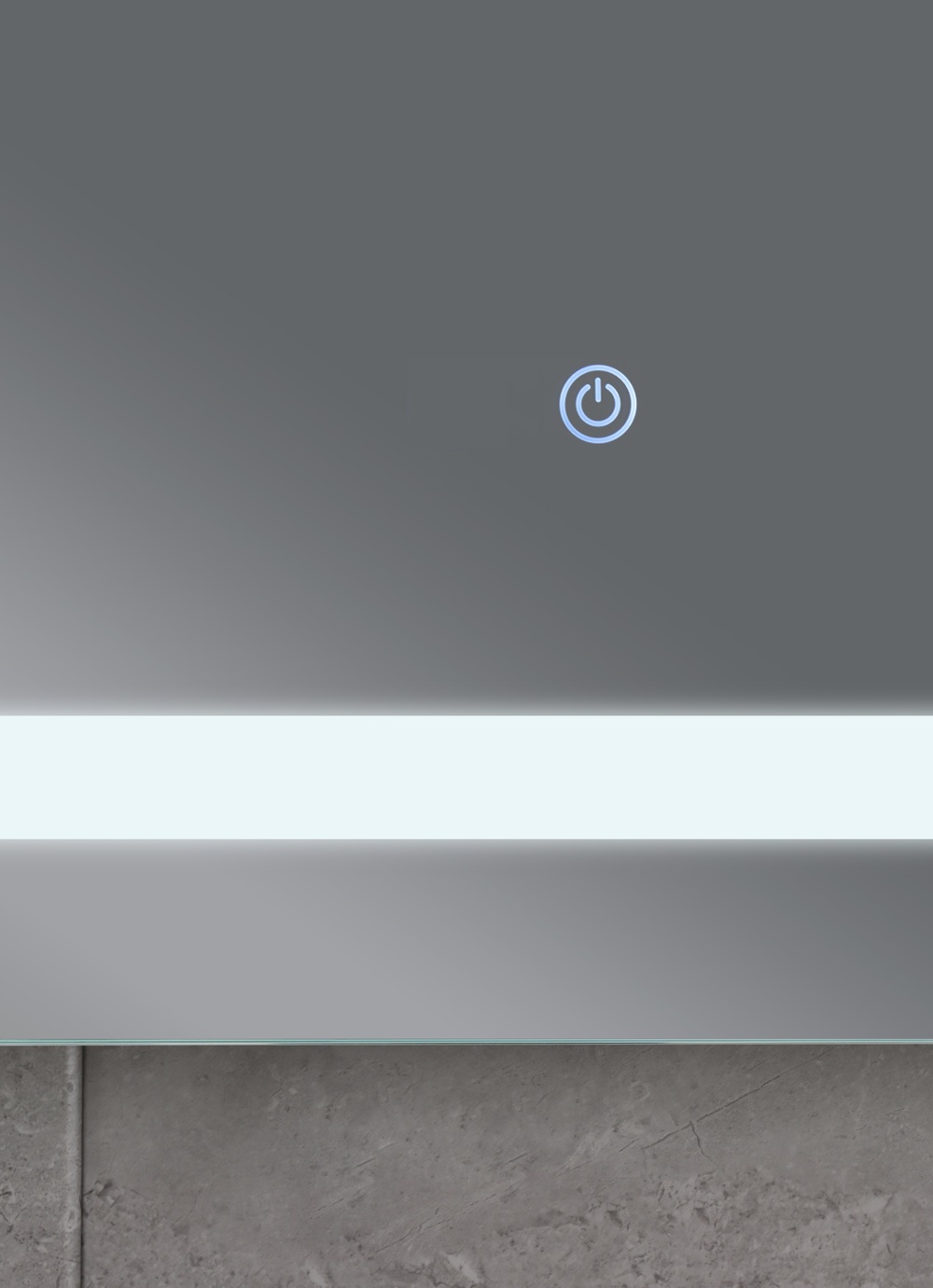 Дзеркало MIXXUS TWEE MR09-50x80-REVERSE з LED Touch, Anti-fog, димером, рег. яскравості (MI6930)