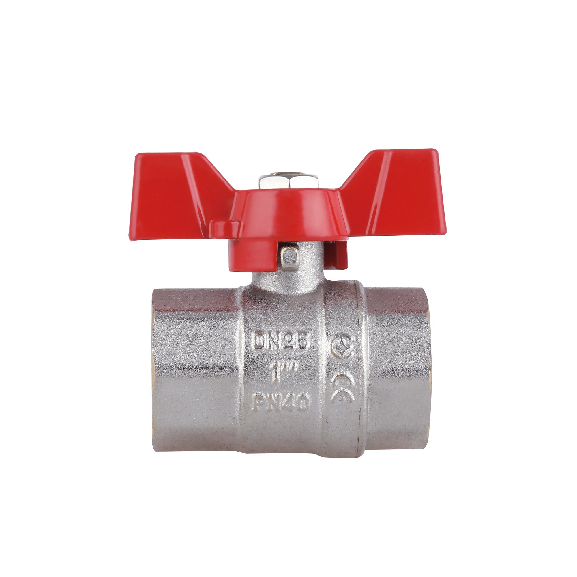 Кран кульовий Thermo Alliance Standart 1" ВР для води (метелик) SD602NW25PN40