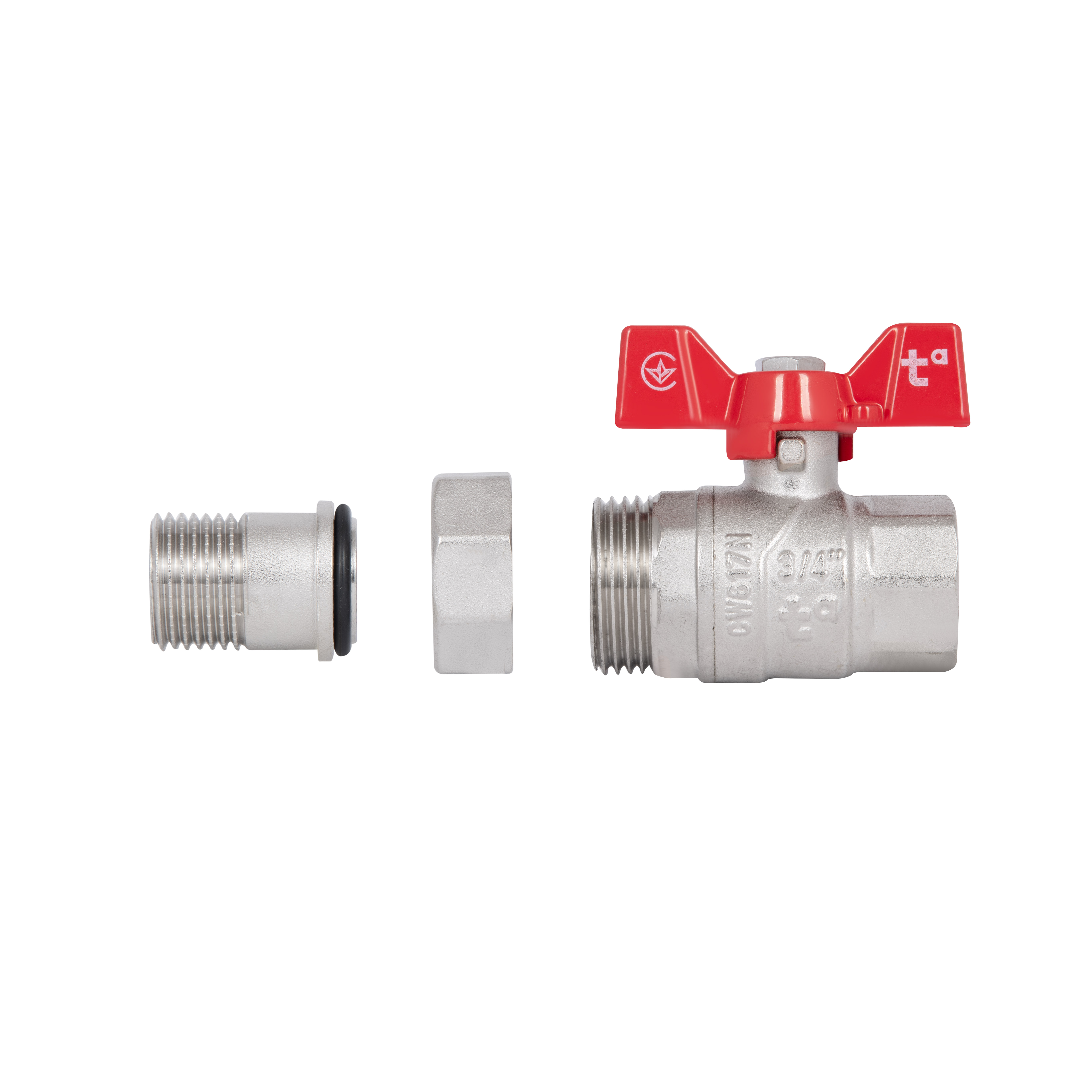 Кран кульовий "Американка" Thermo Alliance Forte 3/4" прямий SF220W20