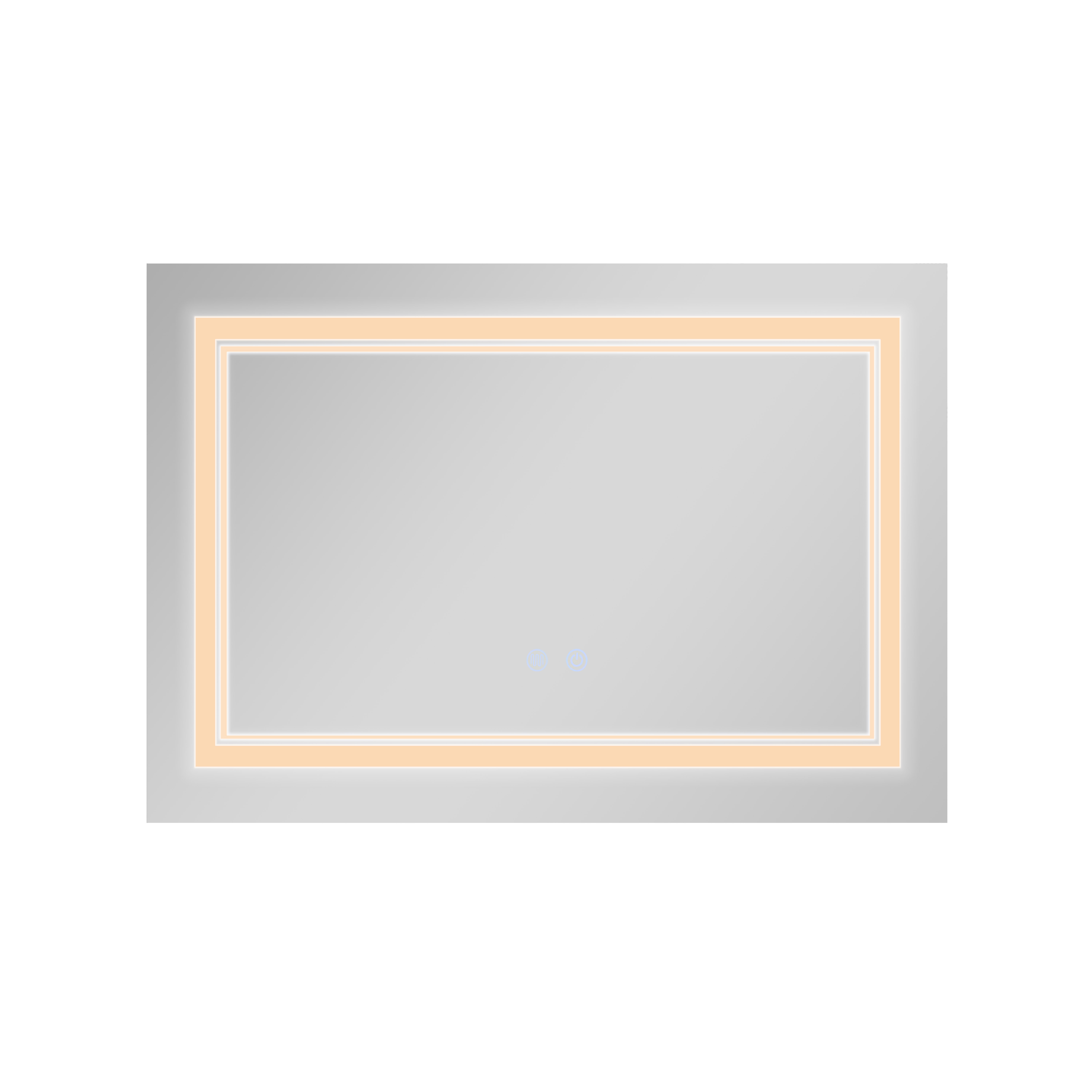 Дзеркало Qtap Cardinal (CA1) 800х600 з LED-підсвічуванням Touch, з антизапотіванням, з димером, рег. темп. кольору (3000-6500K) QT0478C8060