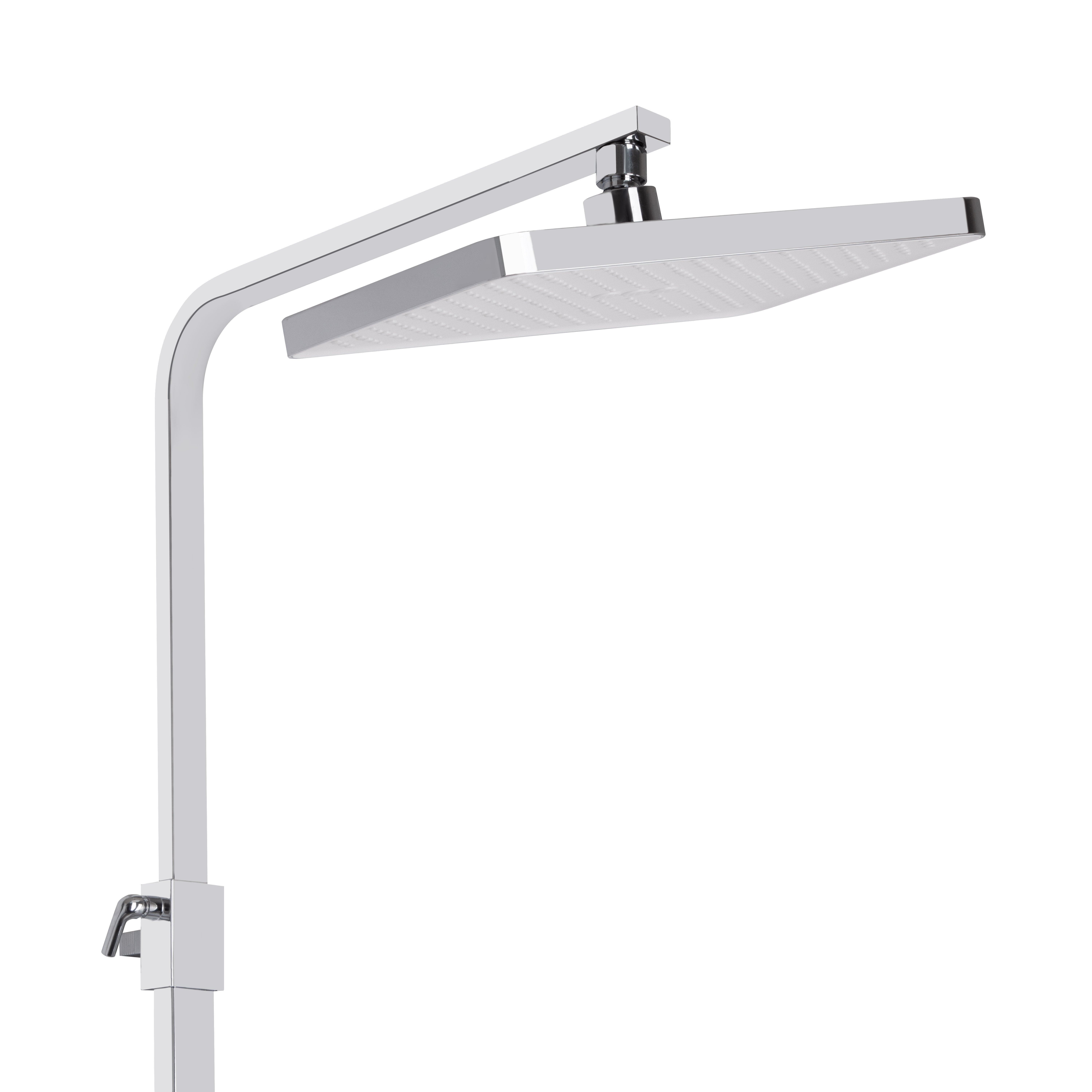 Душова система універсальна Qtap Swan Cascada на три споживачі (з виливом) QTSWA111CRW45570 Chrome/White