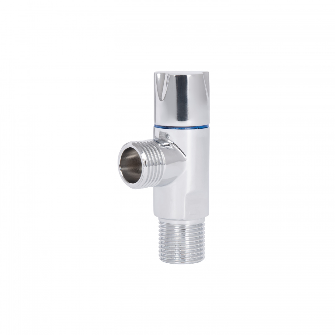 Кран кутовий Thermo Alliance Standart (ручка кругла) з керам.буксою 1/2"З х 1/2"З SF342W1515