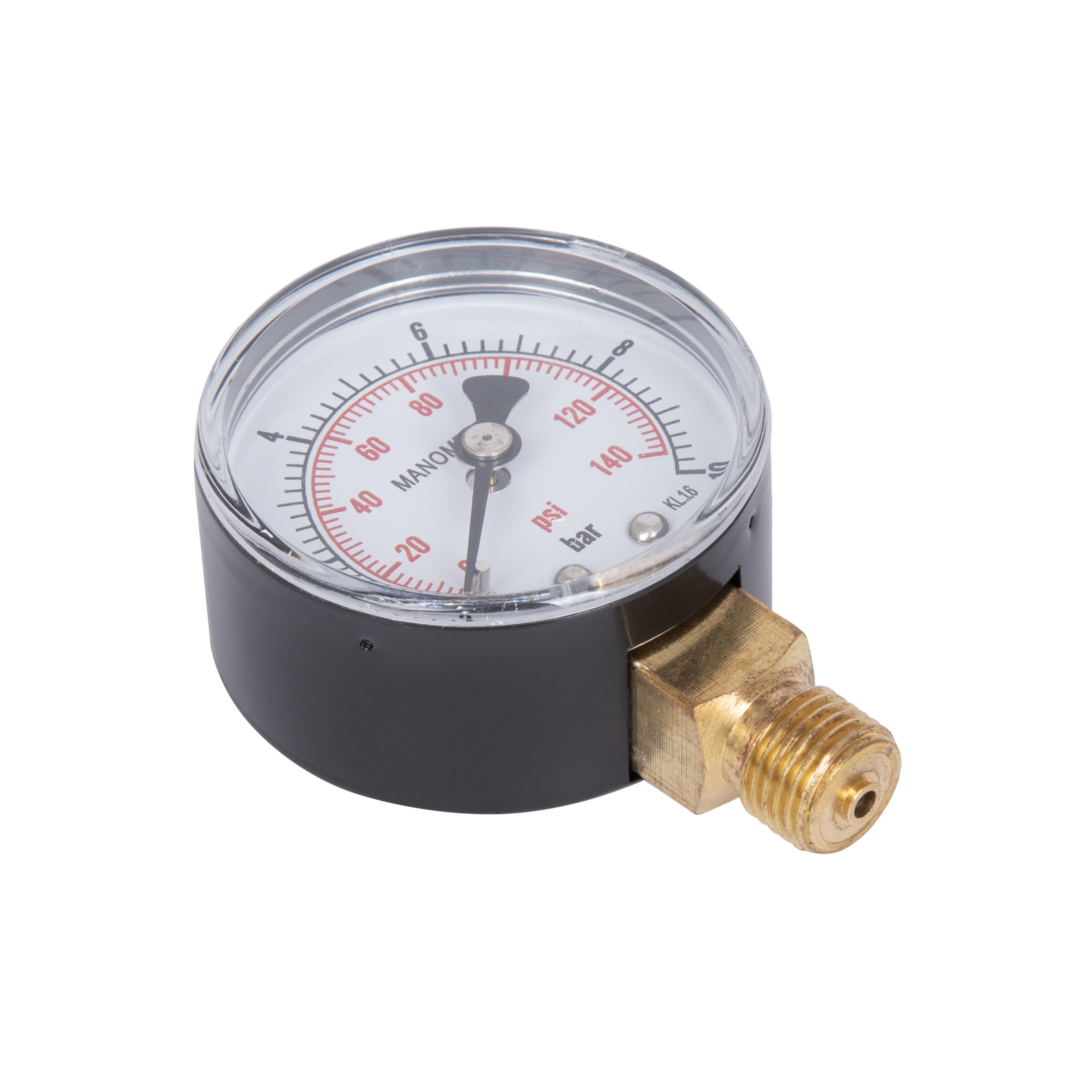 Манометр Thermo Alliance Standart 10 бар 1/4", нижнє підмикання SD17010B