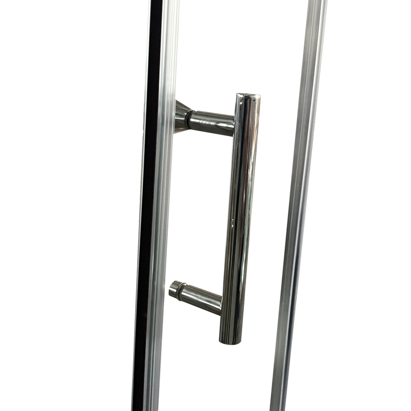 Душова кабіна без піддону KOER SR SC04-90x90x195-TR-01 прозоре скло EASY CLEAN 5мм хром (KR5360)