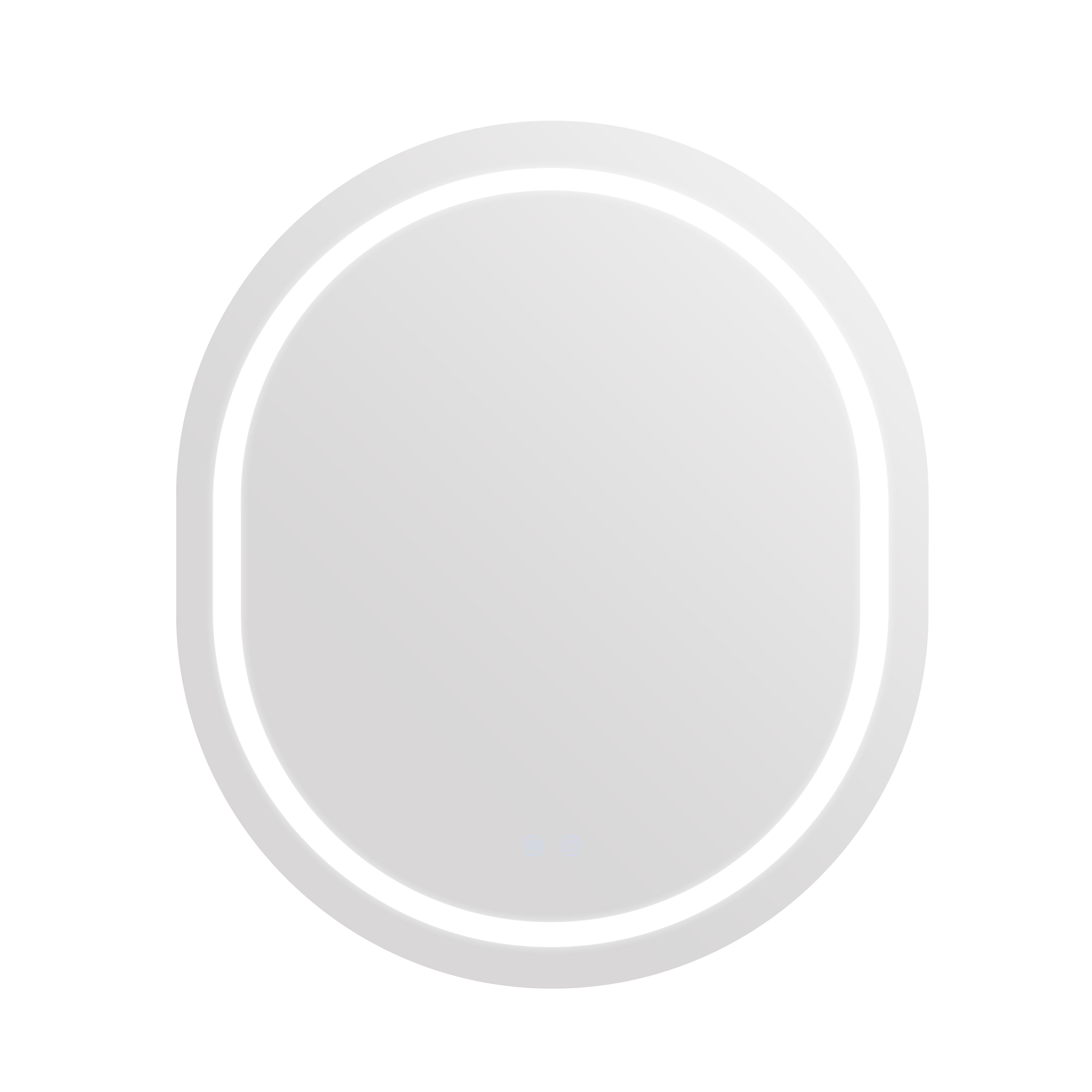 Дзеркало Qtap Gemini 800х700 з LED-підсвічуванням Touch, з антизапотіванням, з димером, рег. темп. кольору (3000-6500K) QT2578R8070