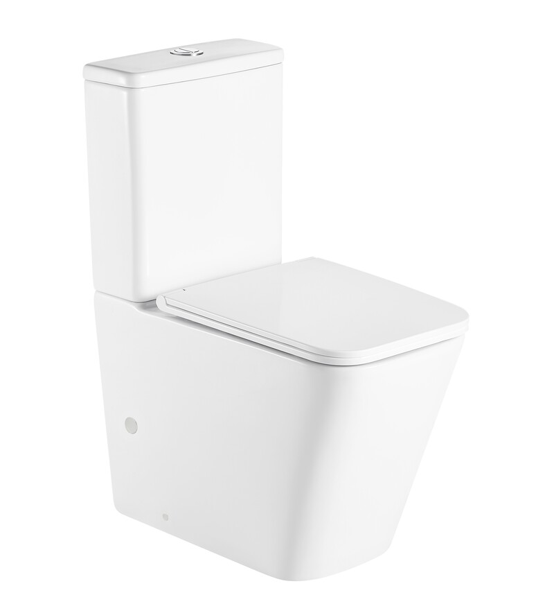 Чаша унітазу-компакту без сидіння MIXXUS PREMIUM QUADRO-0401-R BOWL 415x365x610 система змиву RIMLESS (MI8339)