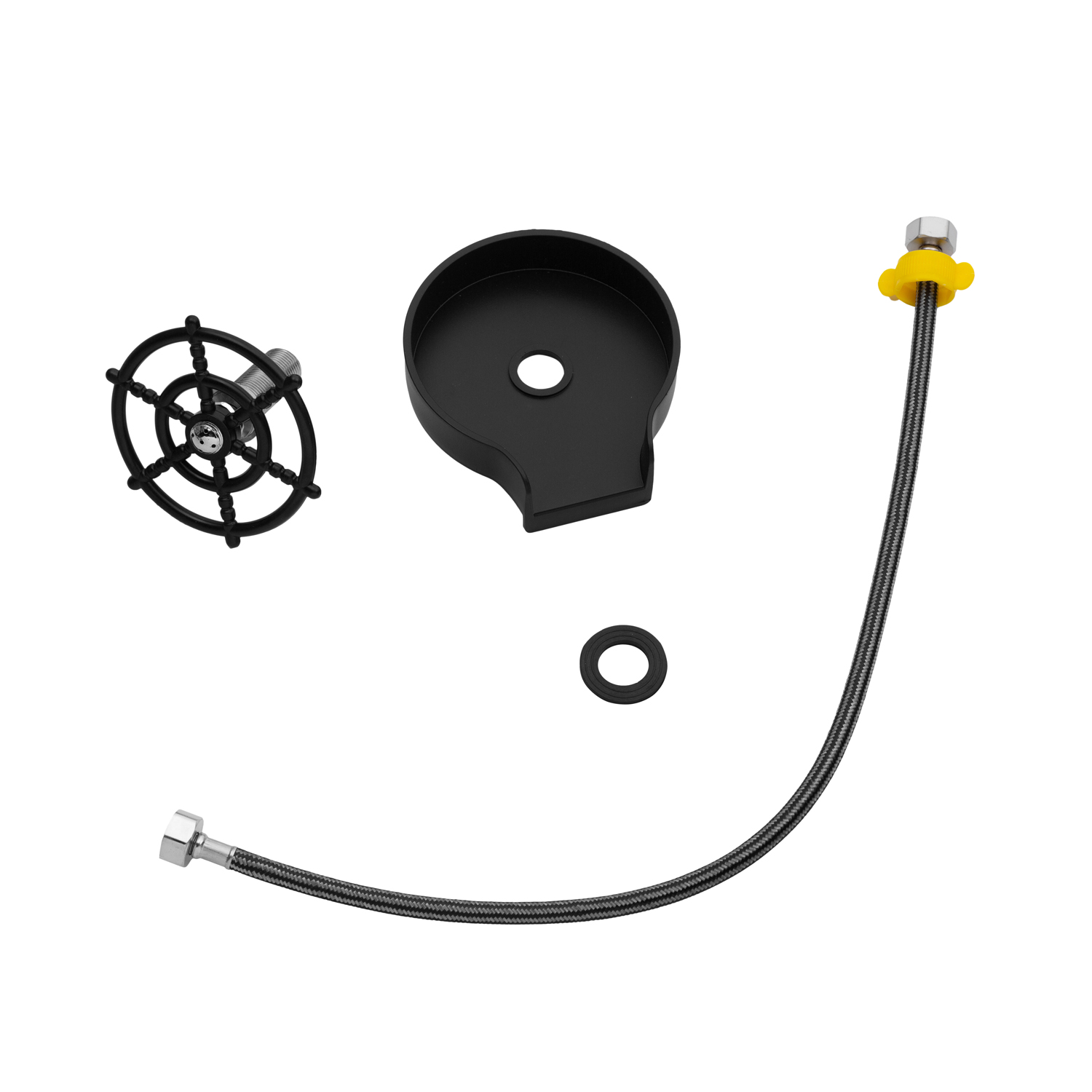 Кухонна мийка Kroner KRP Schwarze - SET7545F4HM PVD (3.0/0.8 мм)