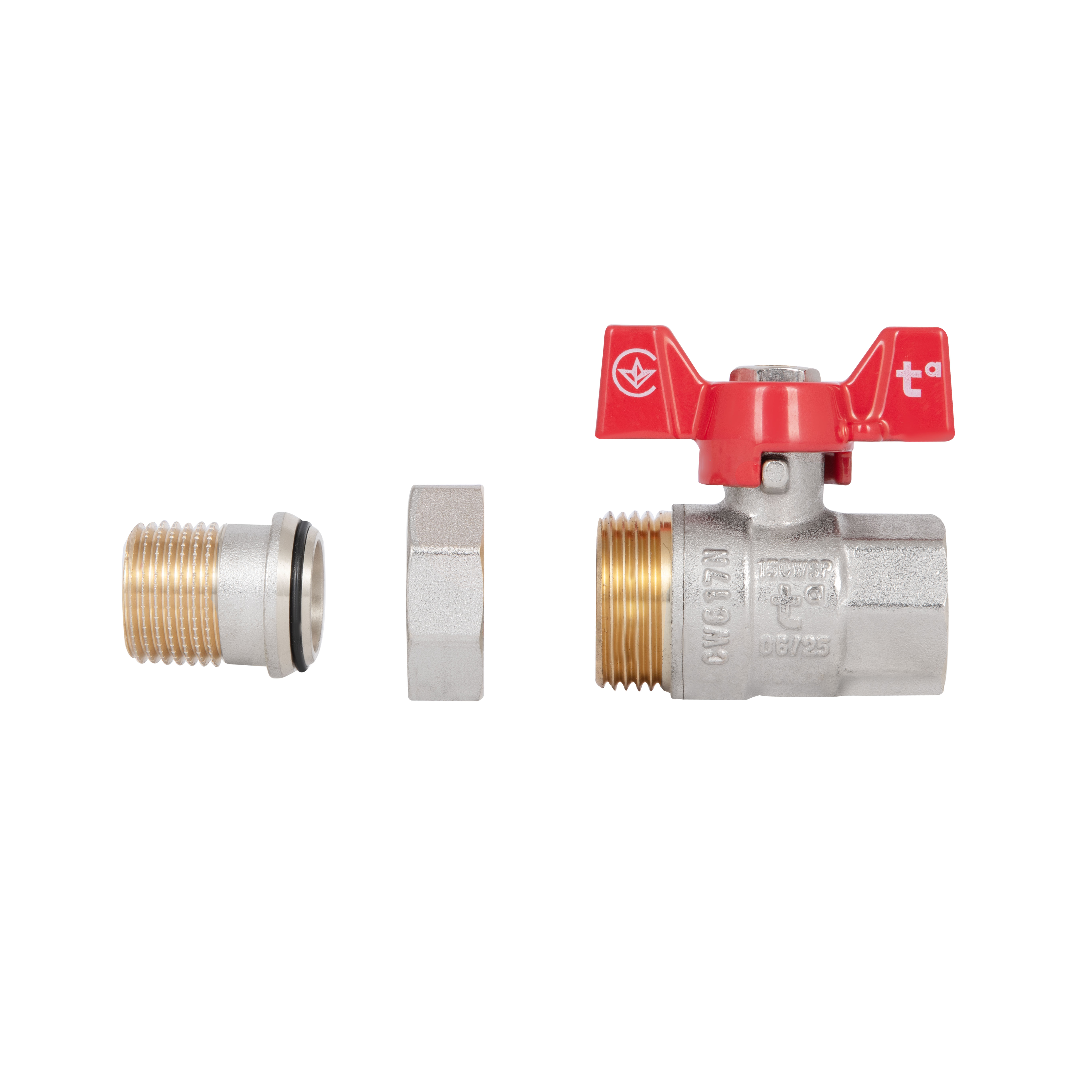 Кран кульовий "Американка" Thermo Alliance Standart 1/2" ВЗ прямий SD220NW15PN40