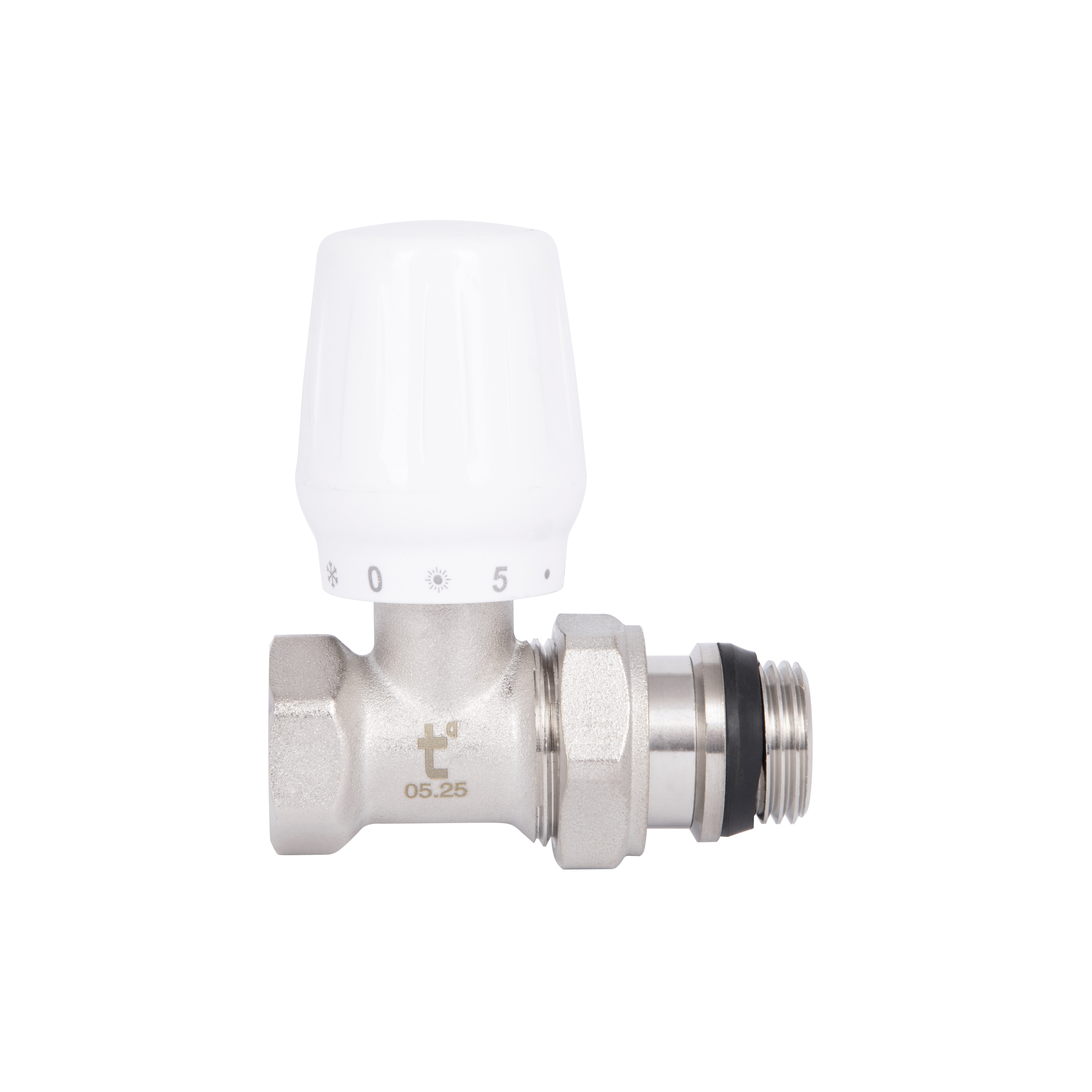 Кран радіаторний Thermo Alliance Base 1/2" ВЗ з антипротіканням прямий SD226W15
