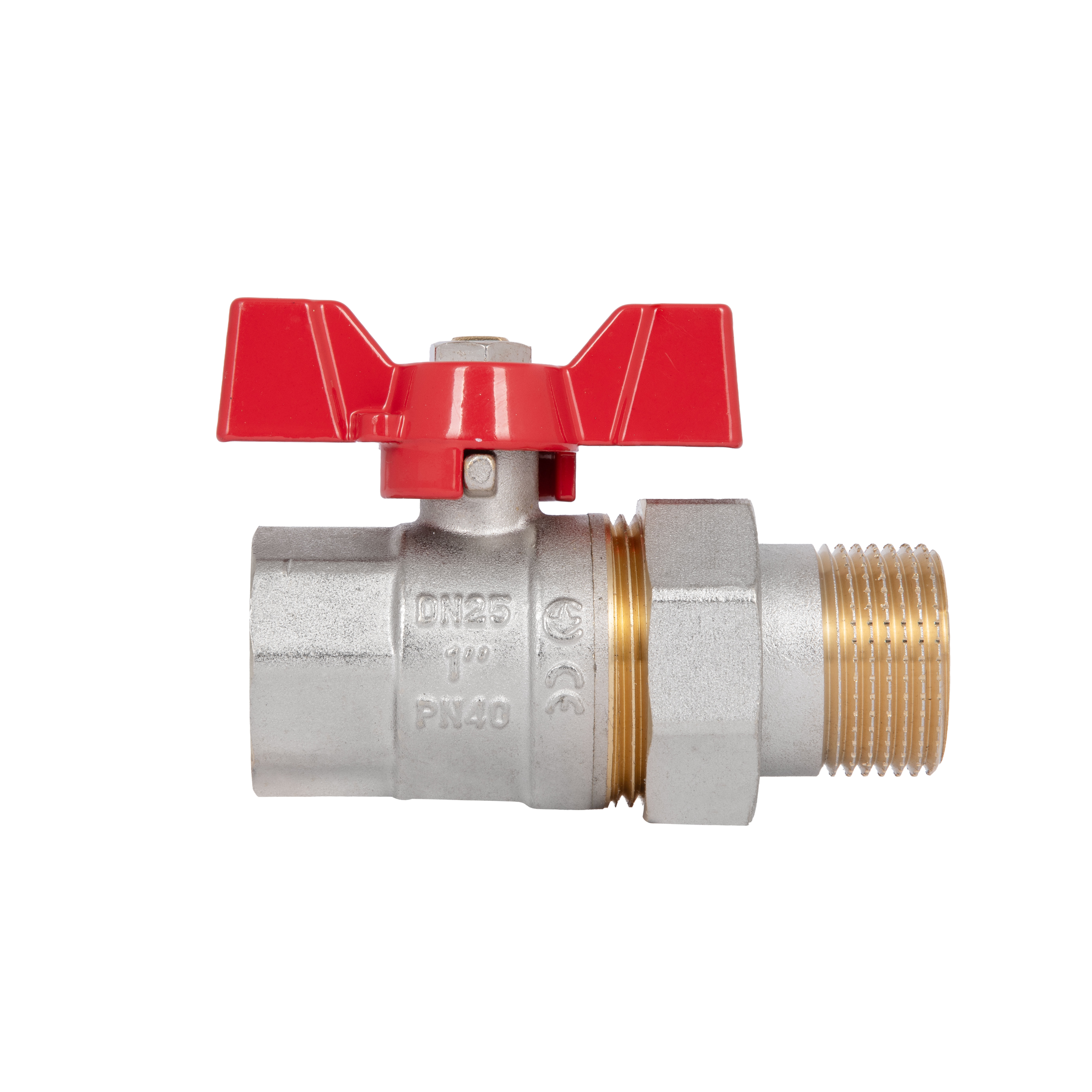 Кран кульовий "Американка" Thermo Alliance Standart 1" ВЗ прямий SD220NW25PN40