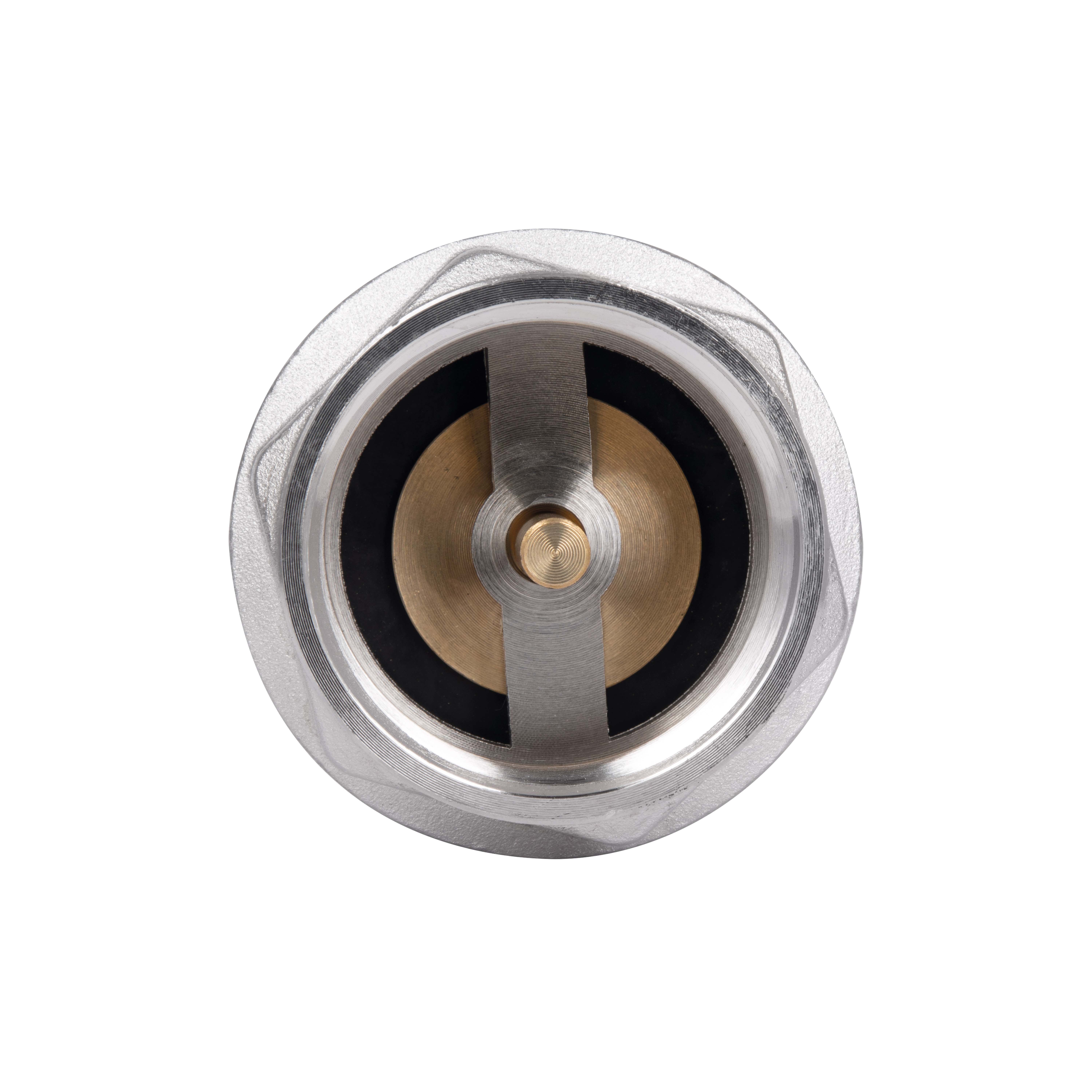Зворотний клапан із латунним штоком Thermo Alliance Forte 1 1/2"ВВ нікель TAF240W40
