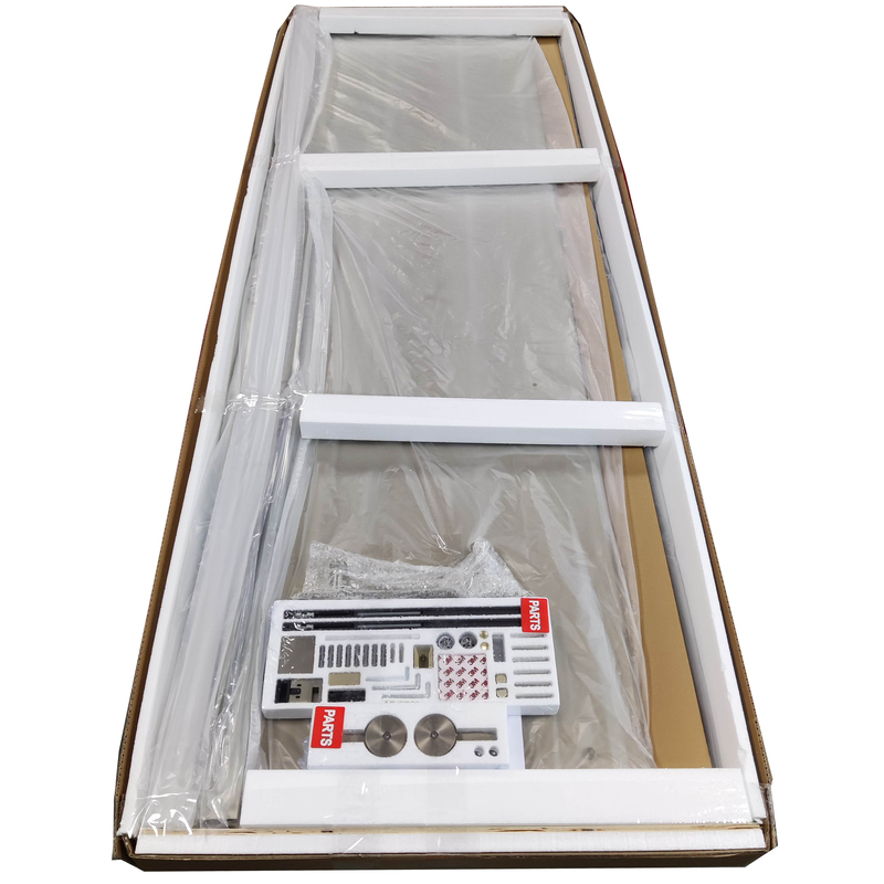 Двері у нішу розсувні KOER SR SD01-120x200-TR-07 прозоре скло EASY CLEAN 8мм графіт (KR5378)