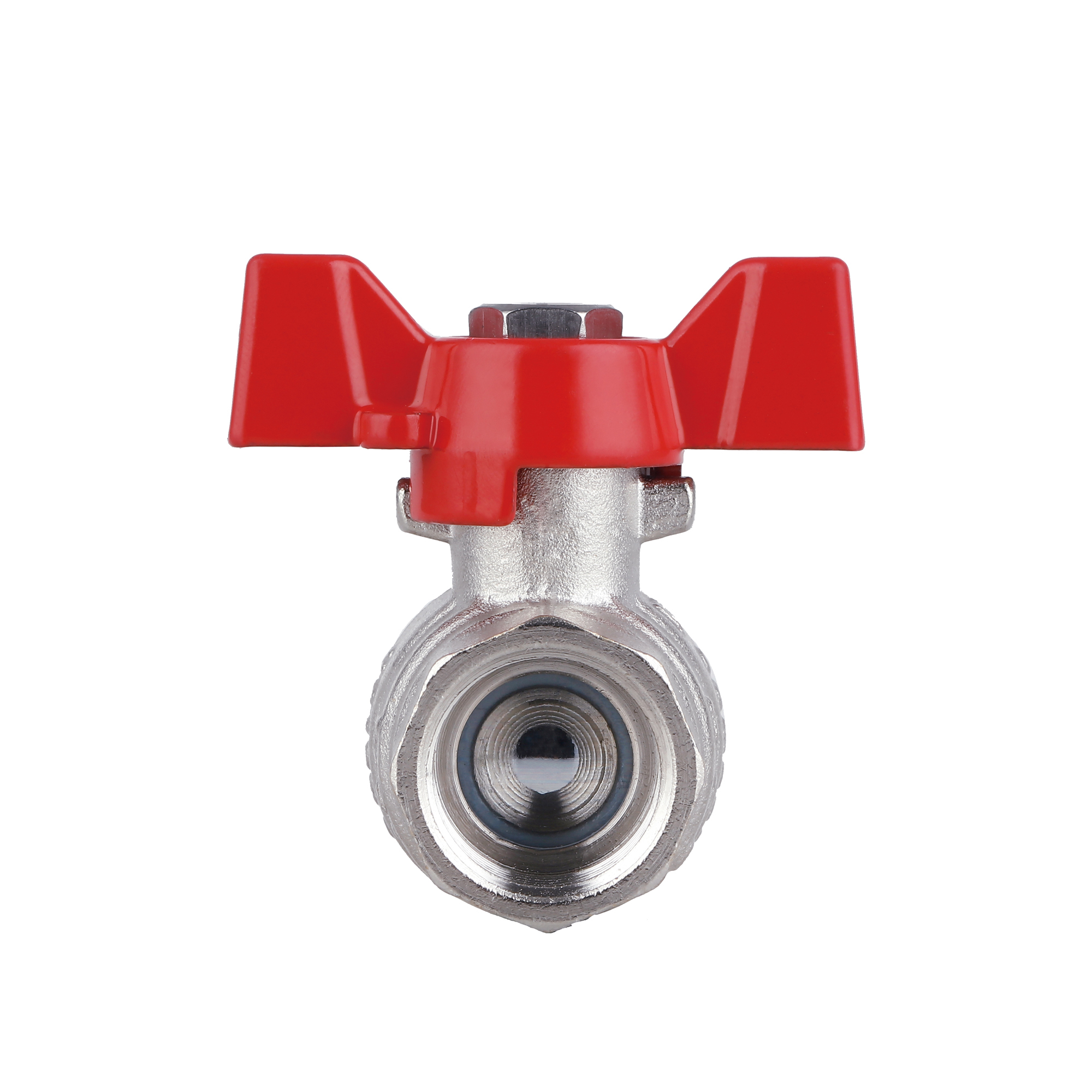 Кран кульовий з накидною гайкою Thermo Alliance Forte 1/2"х ВР для води прямий SF260W15