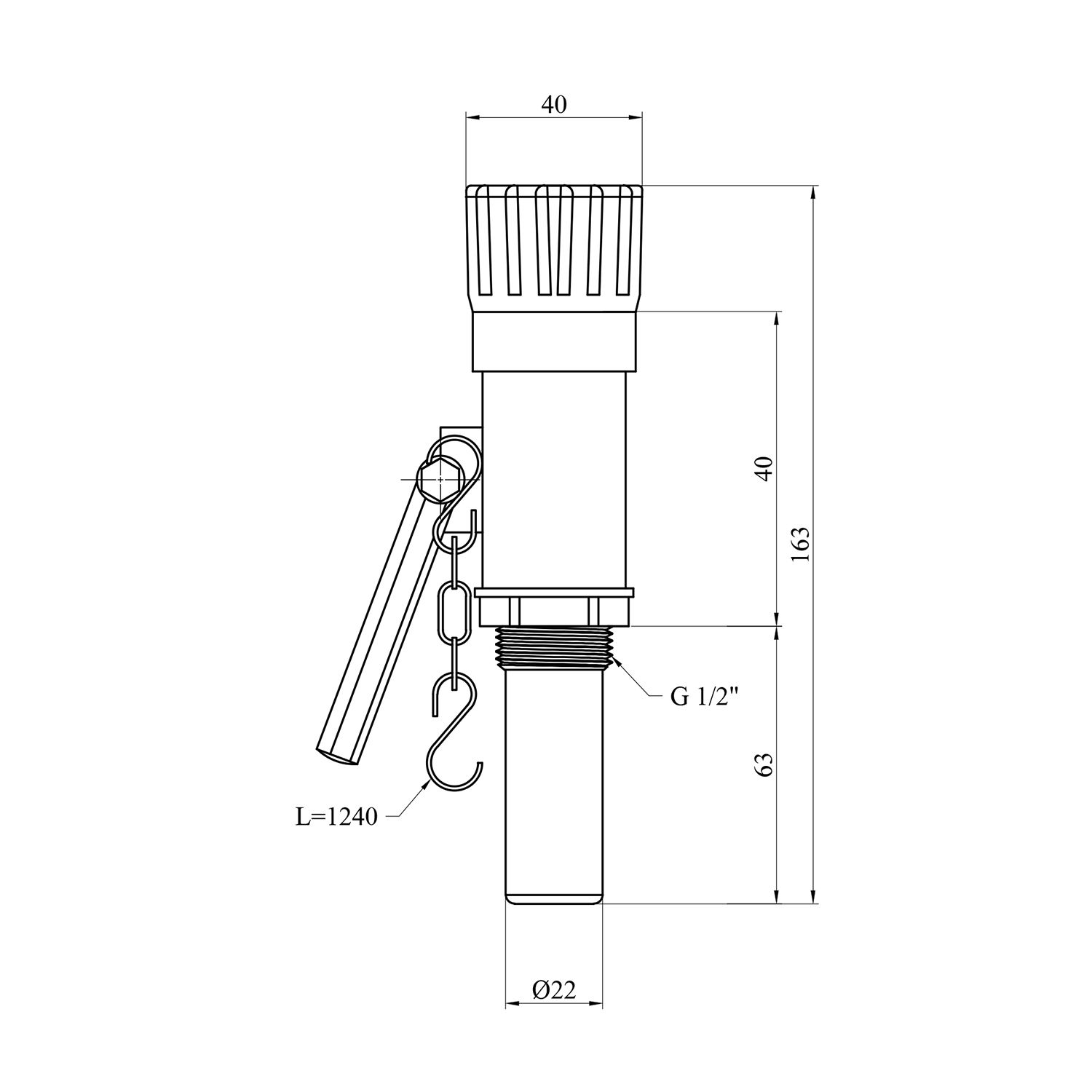 Регулятор тяги твердопаливного котла Karro 3/4" Regulus RT3P