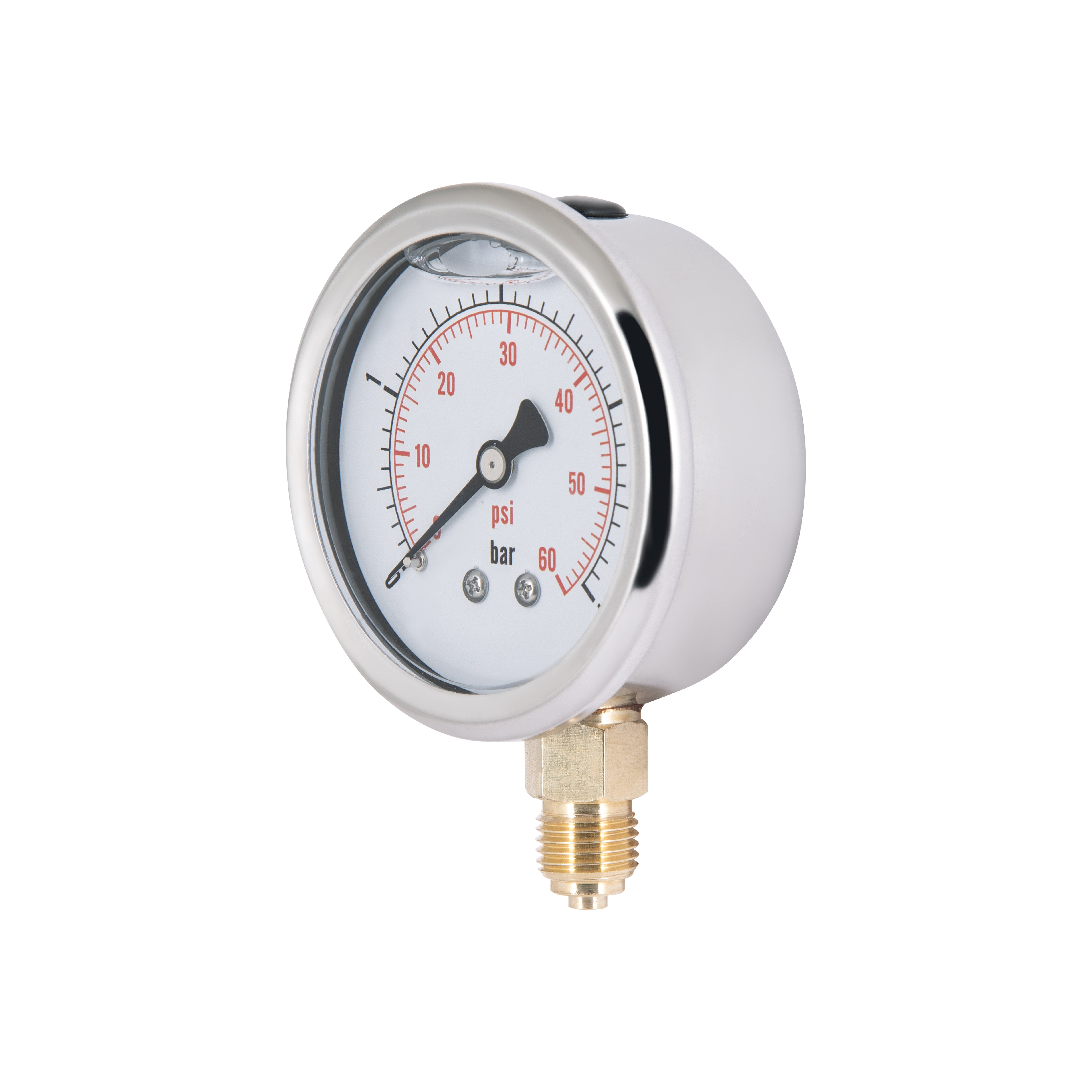 Манометр із гліцерином Thermo Alliancе Forte 4 бар, 1/4"З, нижнє підключення TAF170G4B