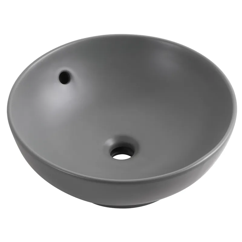 Раковина накладна MIXXUS PREMIUM TOPPER-0201 GRAY 410x410x165mm (перелив) (MP6649)