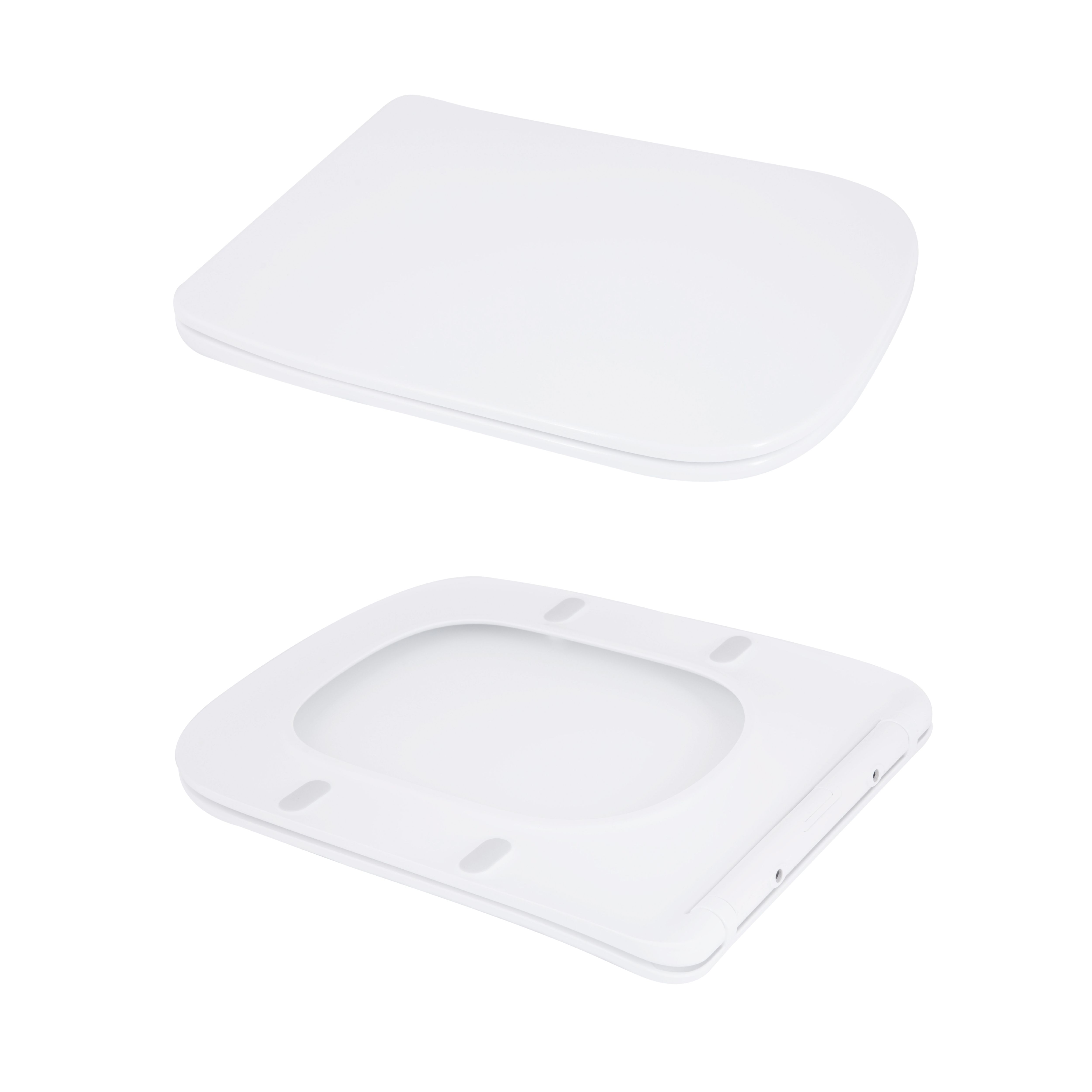 Унітаз-моноблок підлоговий Qtap Kolibri Ultra Quiet безобідковий з сидінням Soft-close WHITE QT10226380W
