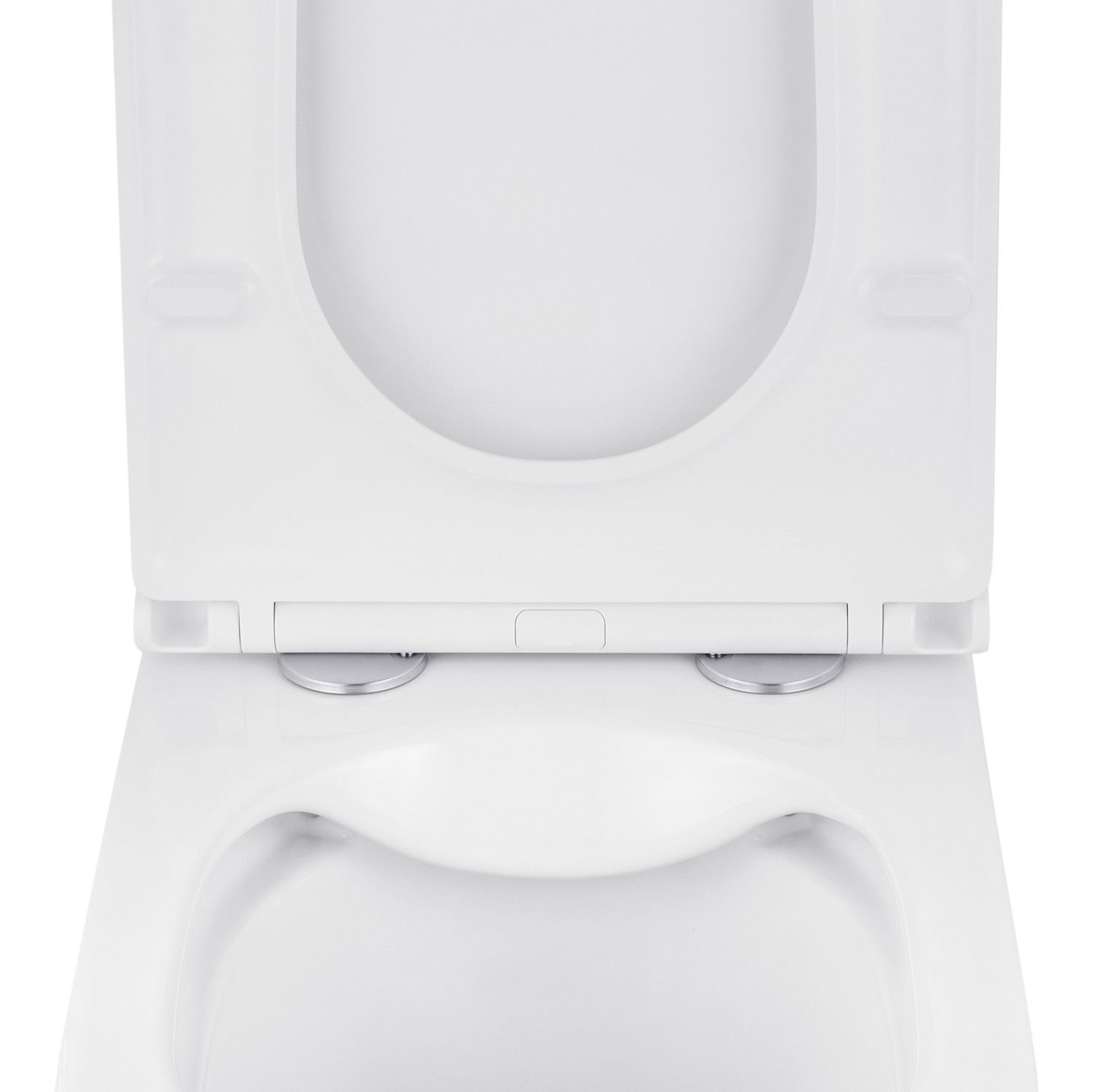 Унітаз підвісний Kroner Eifel WHI493436 RIMLESS безобідковий з сидінням Slim Duroplast / Soft-close / Quick relase