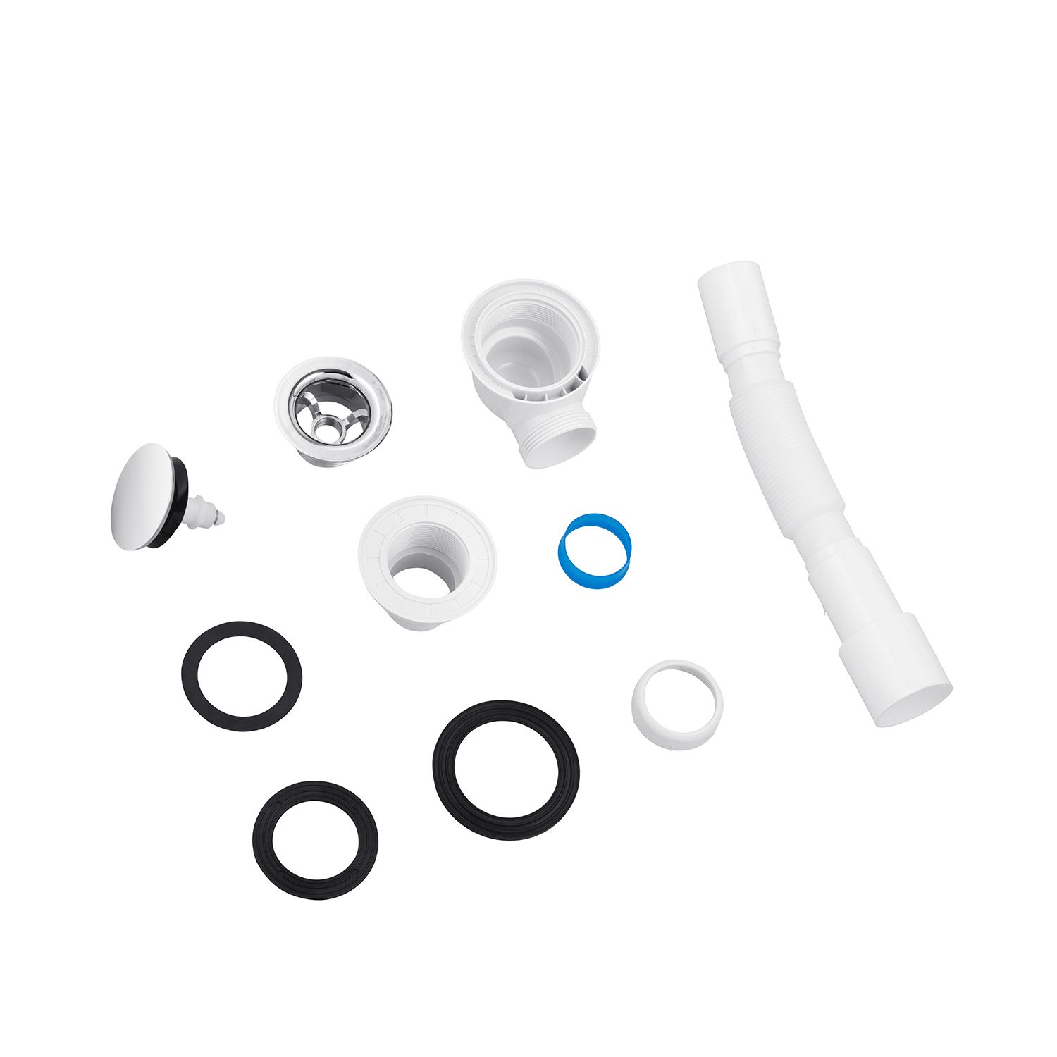 Сифон для душового піддона Kroner KRP - ST08 1 1/2"x60, D-64 з системою Сlick-Сlac, з гнучкою трубкою 40/50 мм