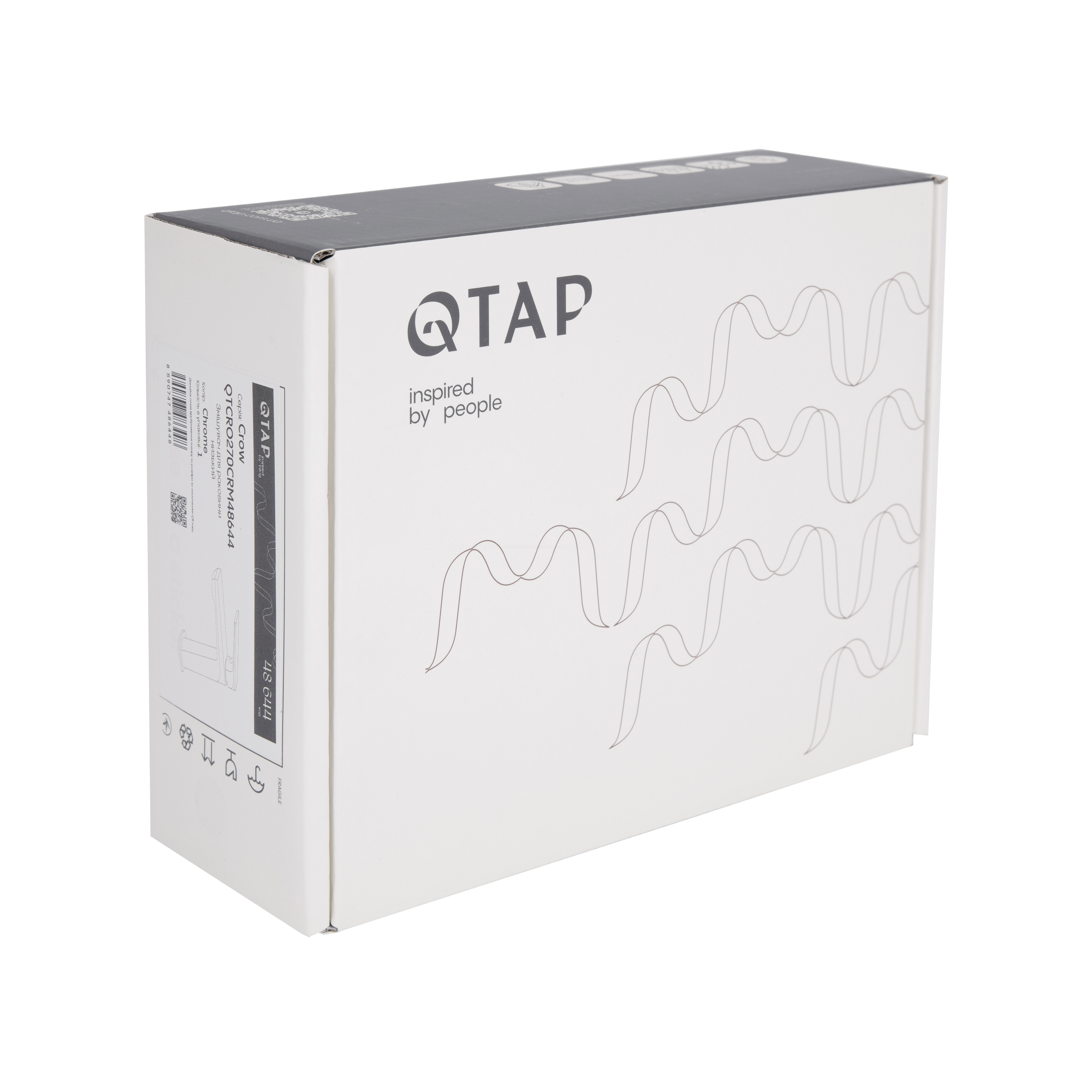 Змішувач для раковини низький Qtap Crow  QTCRO270CRM48644 Chrome