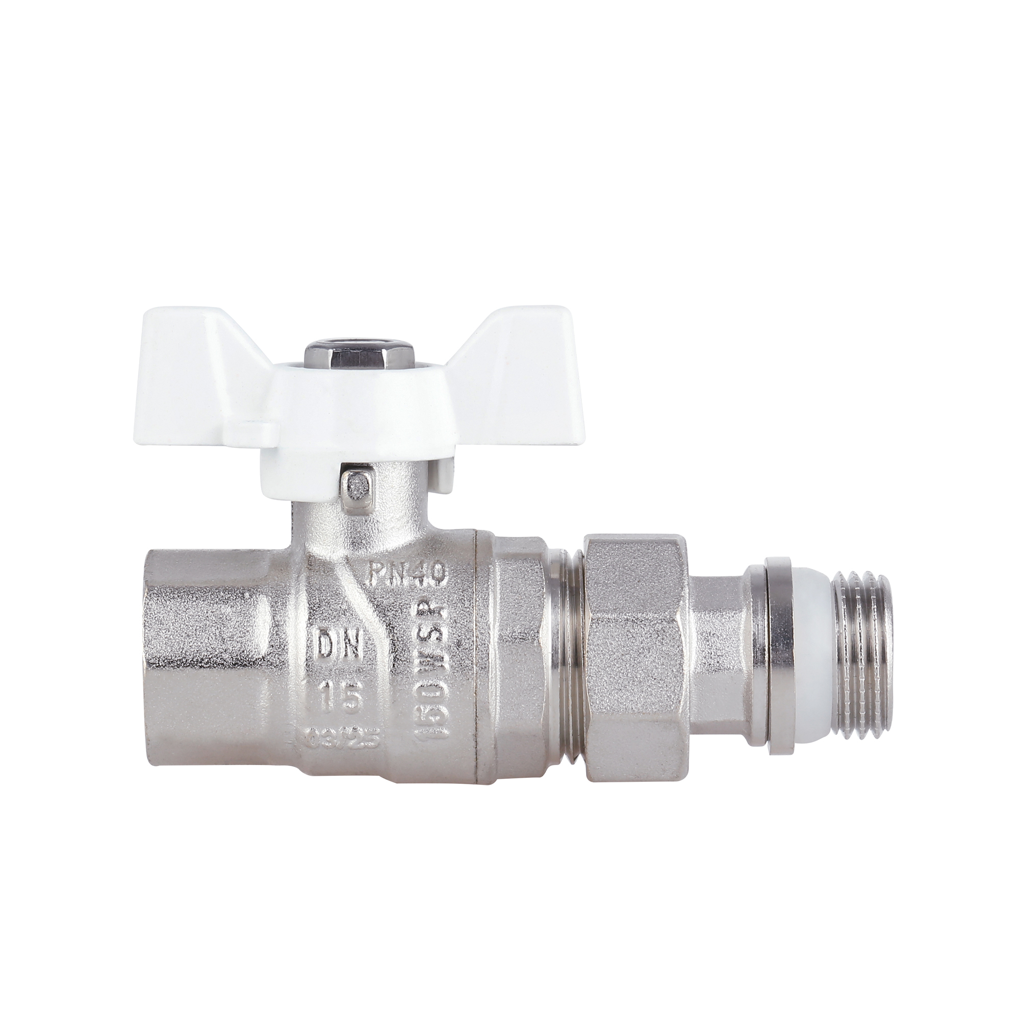 Кран кульовий "Американка" Thermo Alliance Forte 1/2" з антипротіканням прямий SF222W15