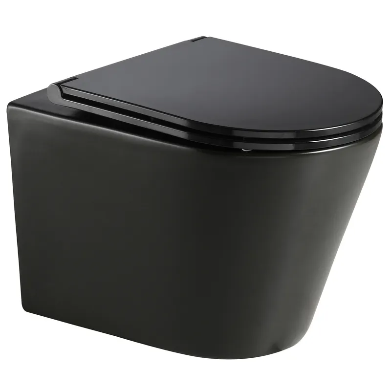 Унітаз підвісний MIXXUS PREMIUM BEVEL-0301-T3 BLACK 515х355х365mm система змиву TORNADO 3.0 (MP6595)