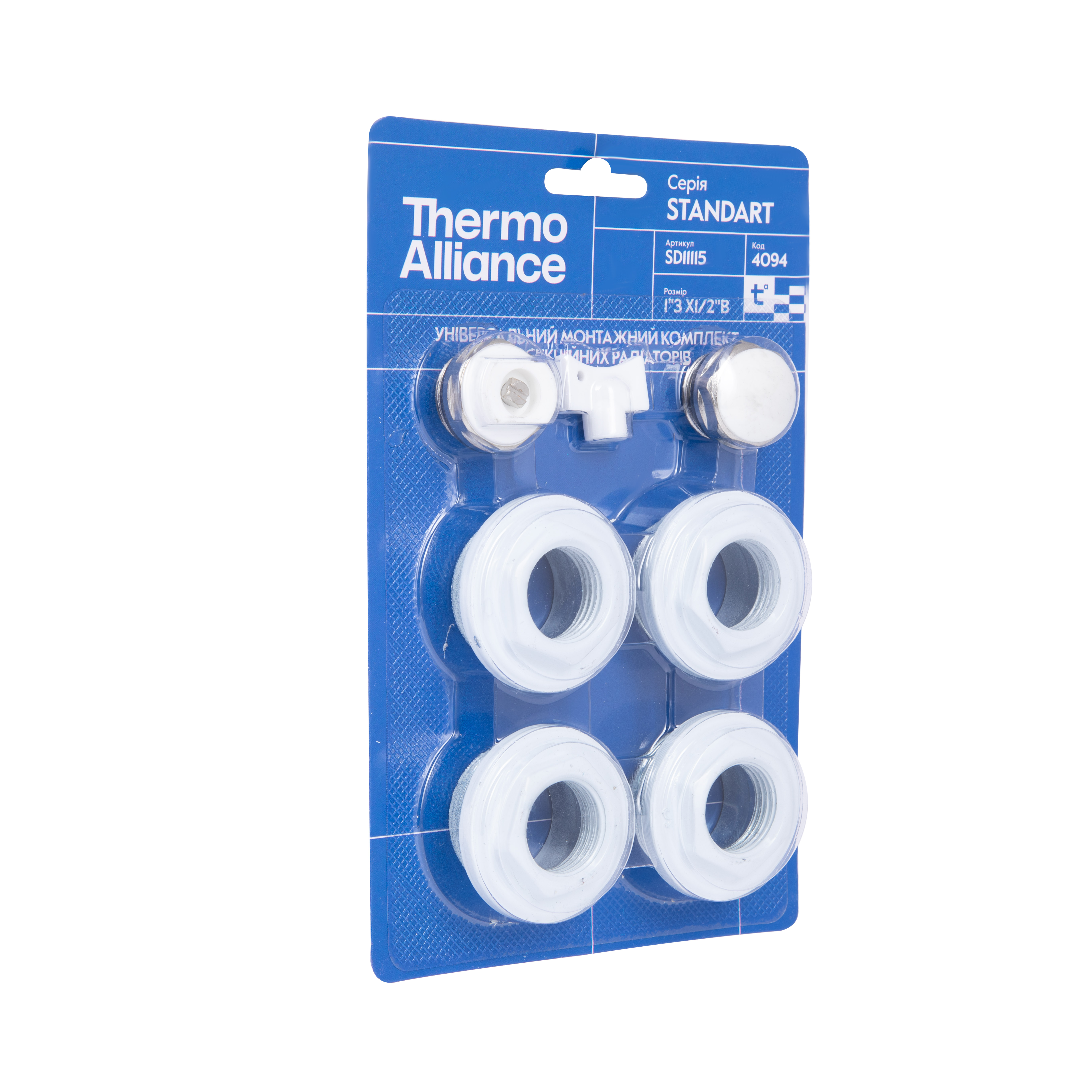 Комплект на радіатор Thermo Alliance Standart 1/2"х1" SD11115