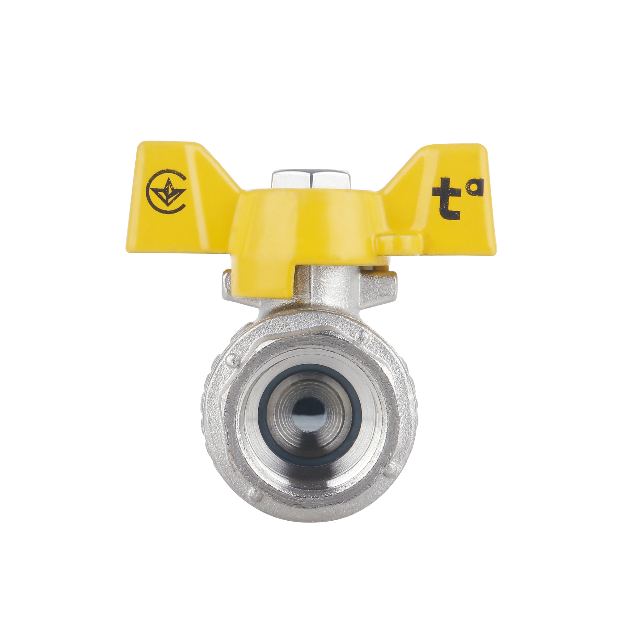 Кран кульовий Thermo Alliance Forte 1/2" ВР для газа (метелик) SF602G15